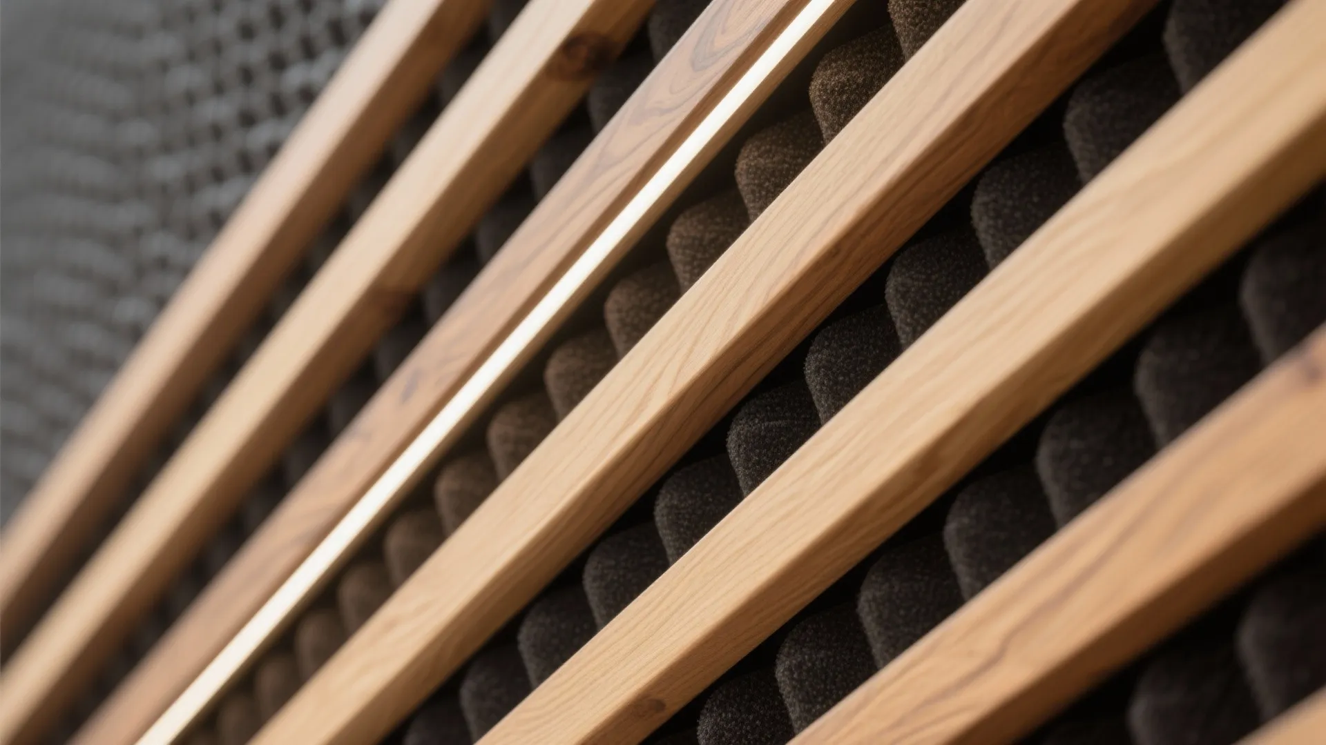 Wooden Slats for Warmth and Acoustics