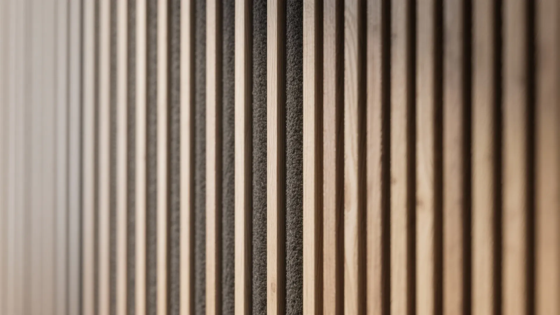 Layered Wood Panels and Slat Walls for Texture and Acoustics