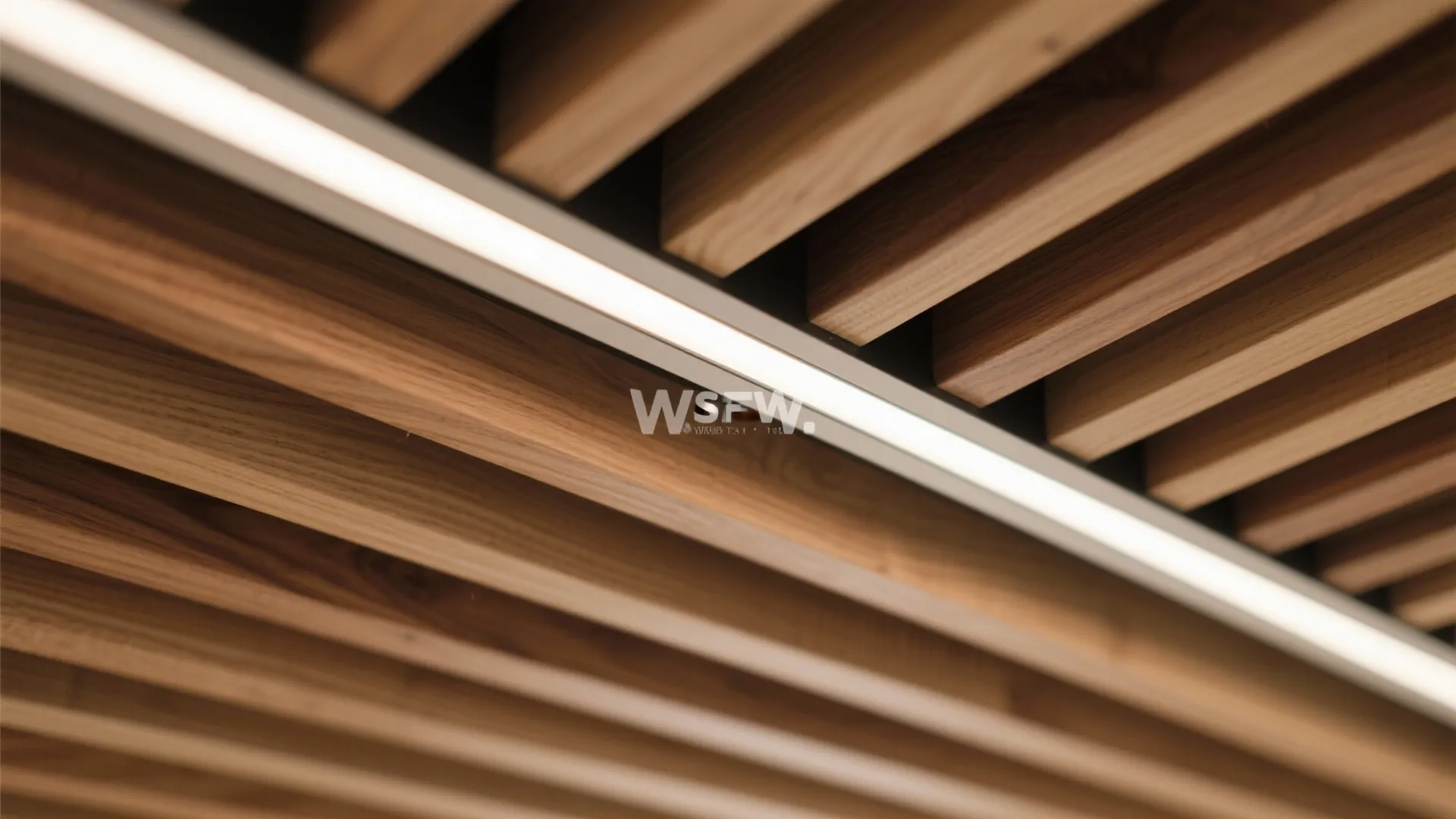 2) Wood slat spans with concealed linear light