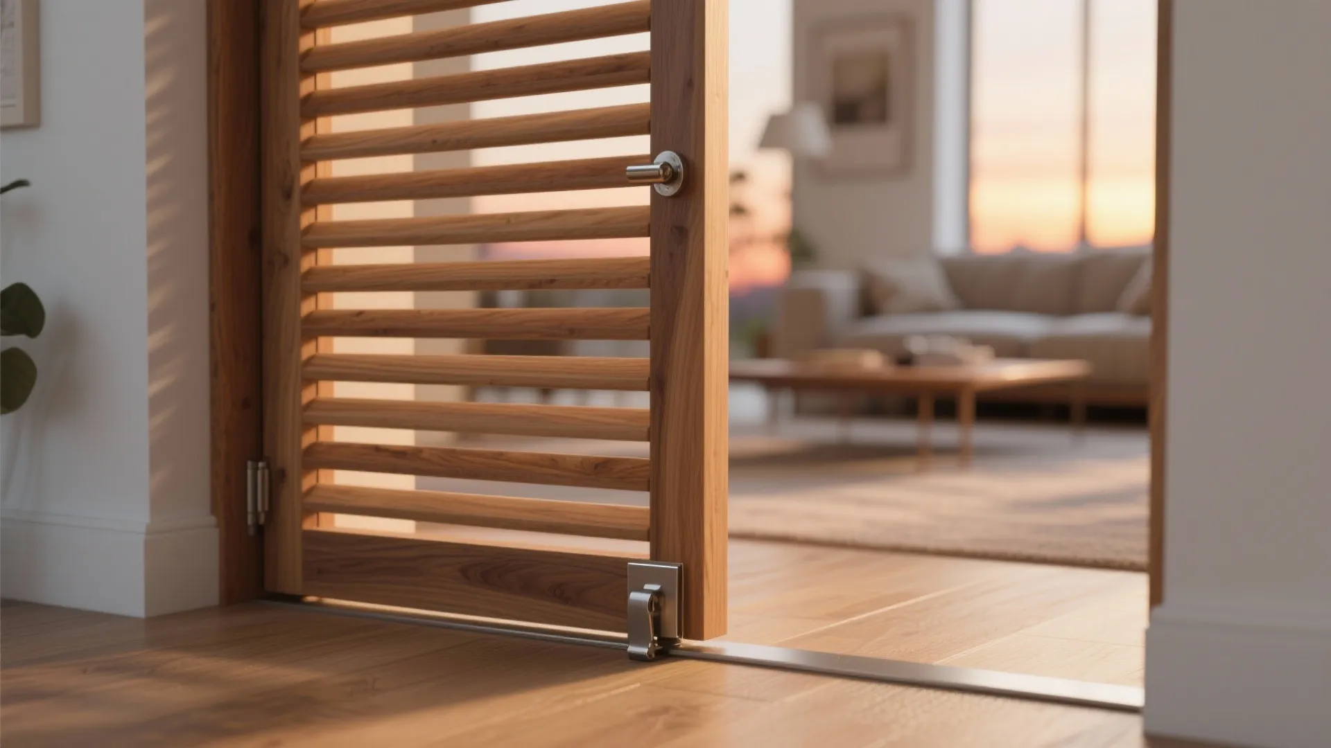 Timber Slat Screens as Semi-Doors