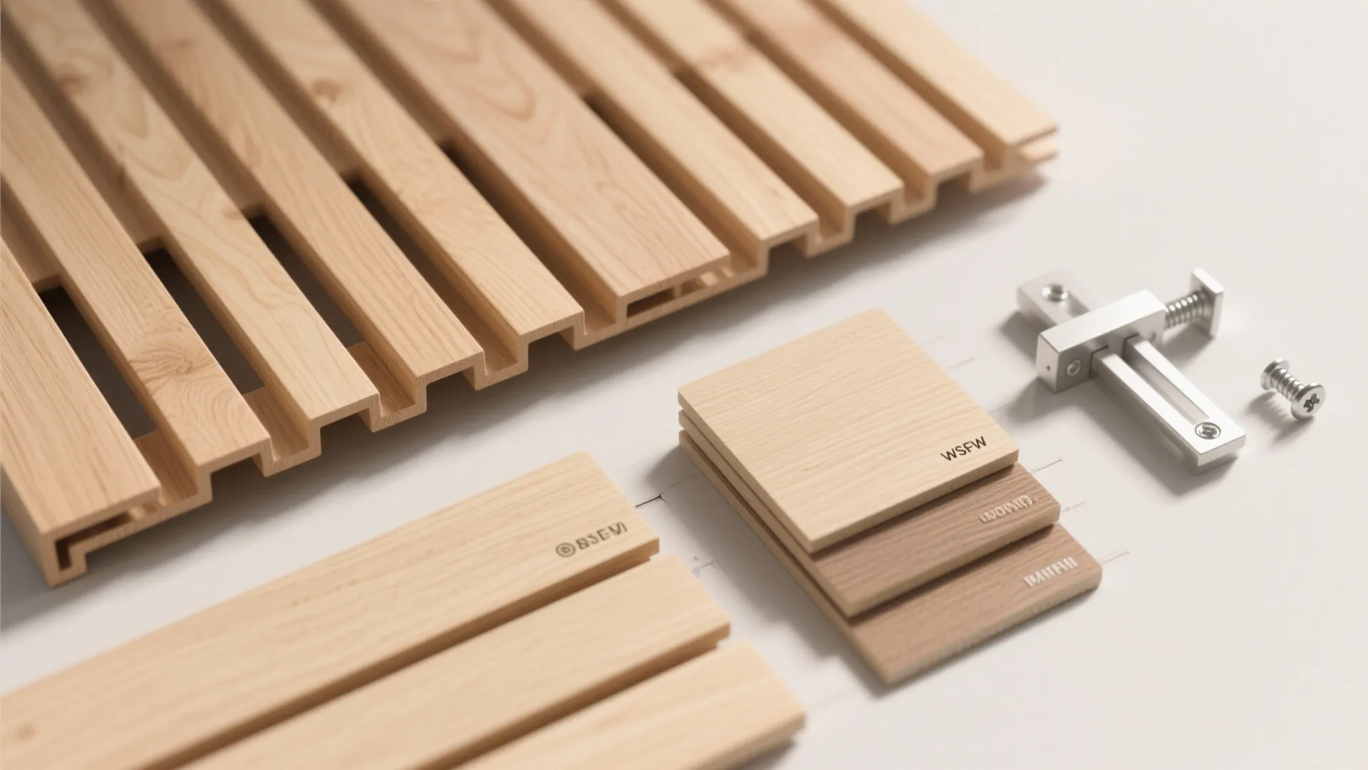 Warm Wood Slat Panels (Just Enough Texture)