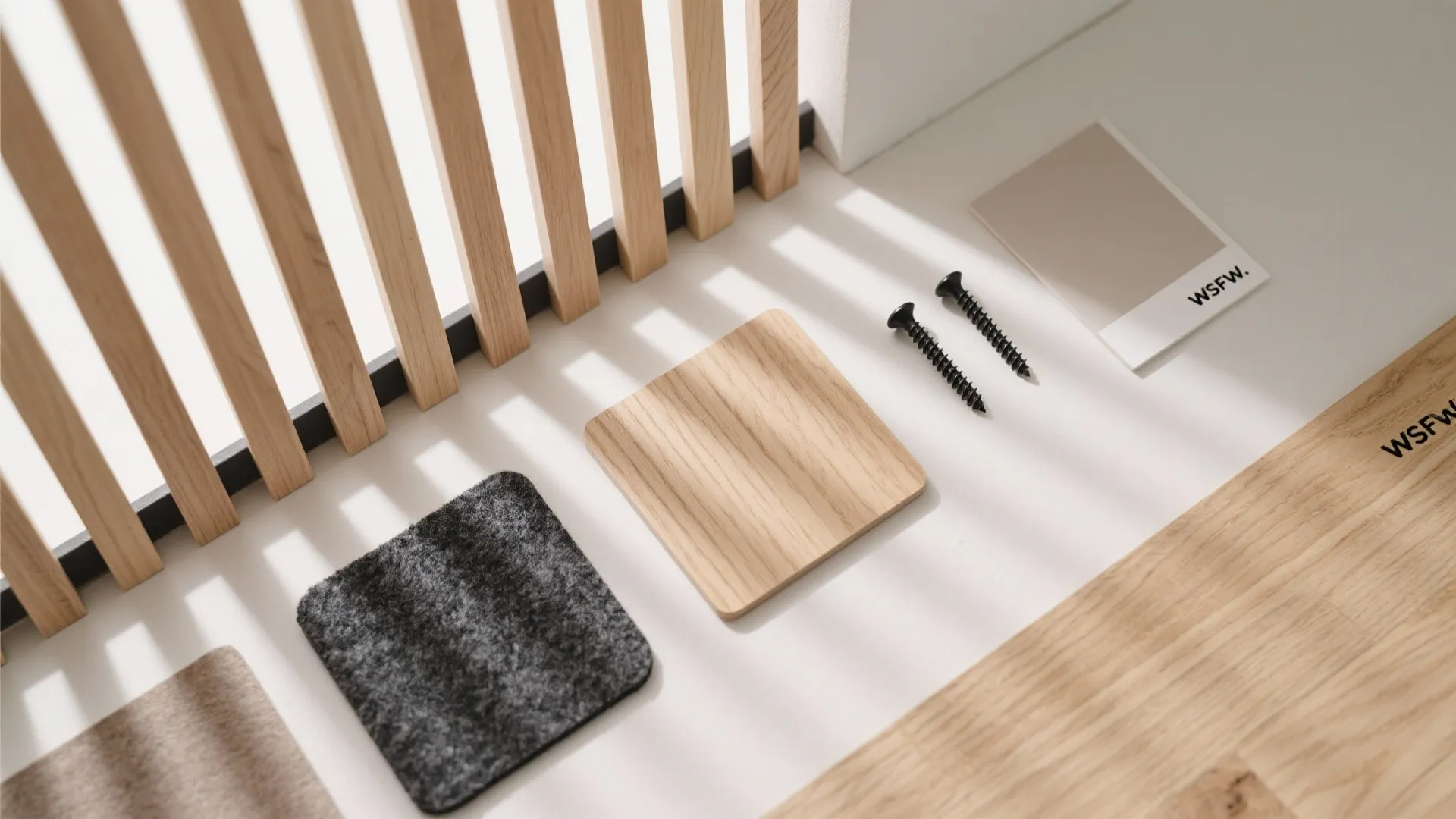 Minimal Slat Screen for Light and Privacy