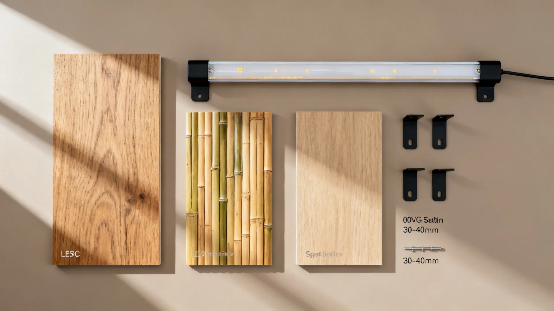 Floor-to-Ceiling Slatted Wood Screen