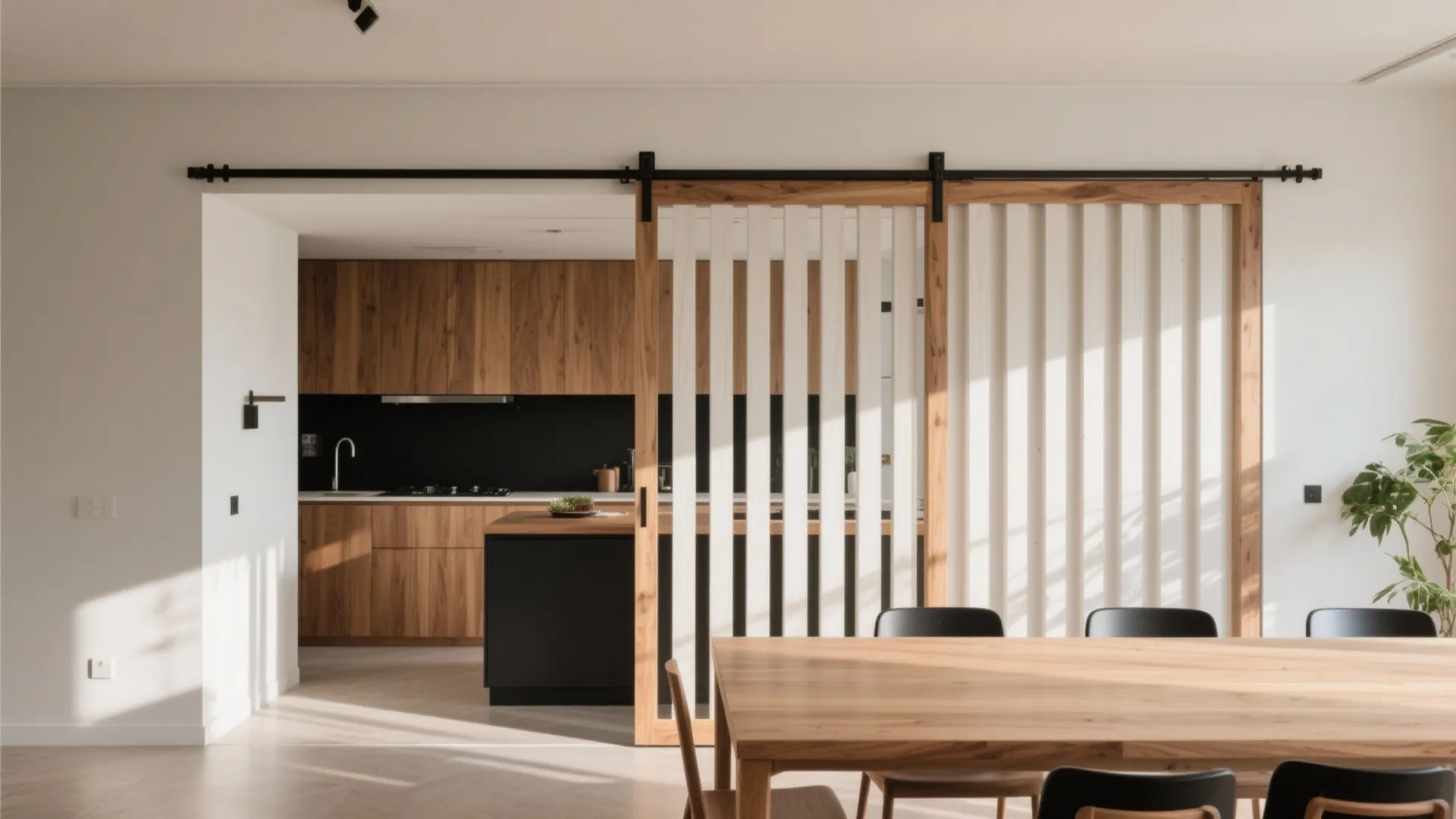 Sliding Timber Slat Screens