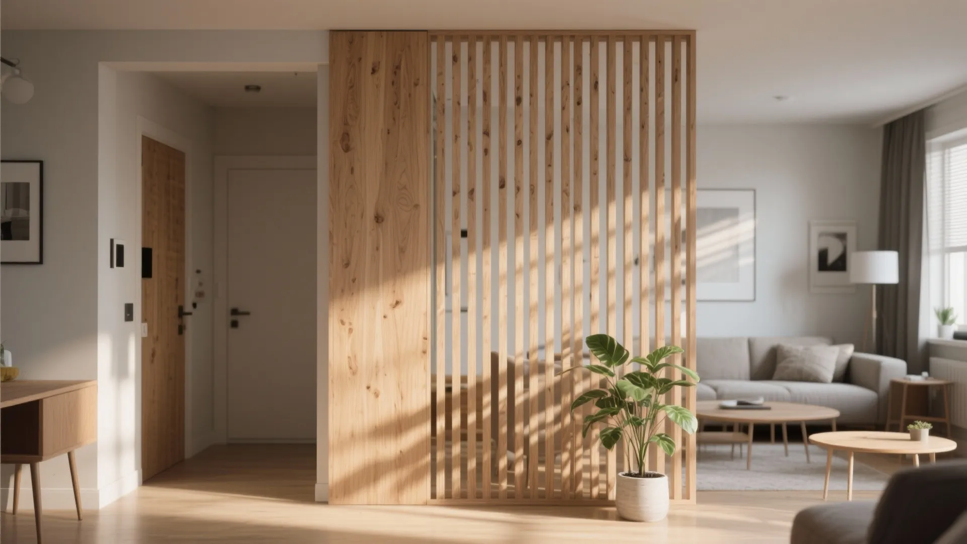 Slatted Wood Screens for Warmth and Rhythm