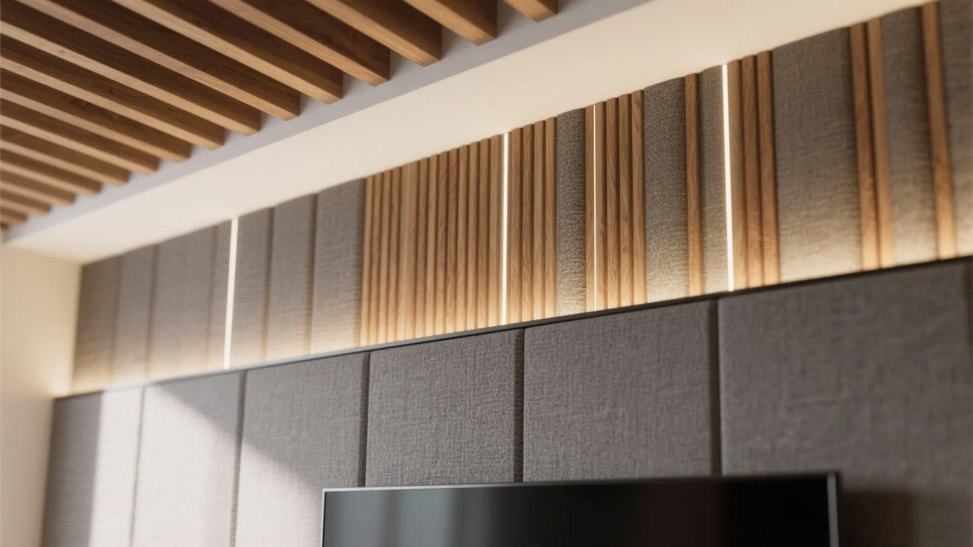 Tip 2: Align a slatted drop for texture and acoustics