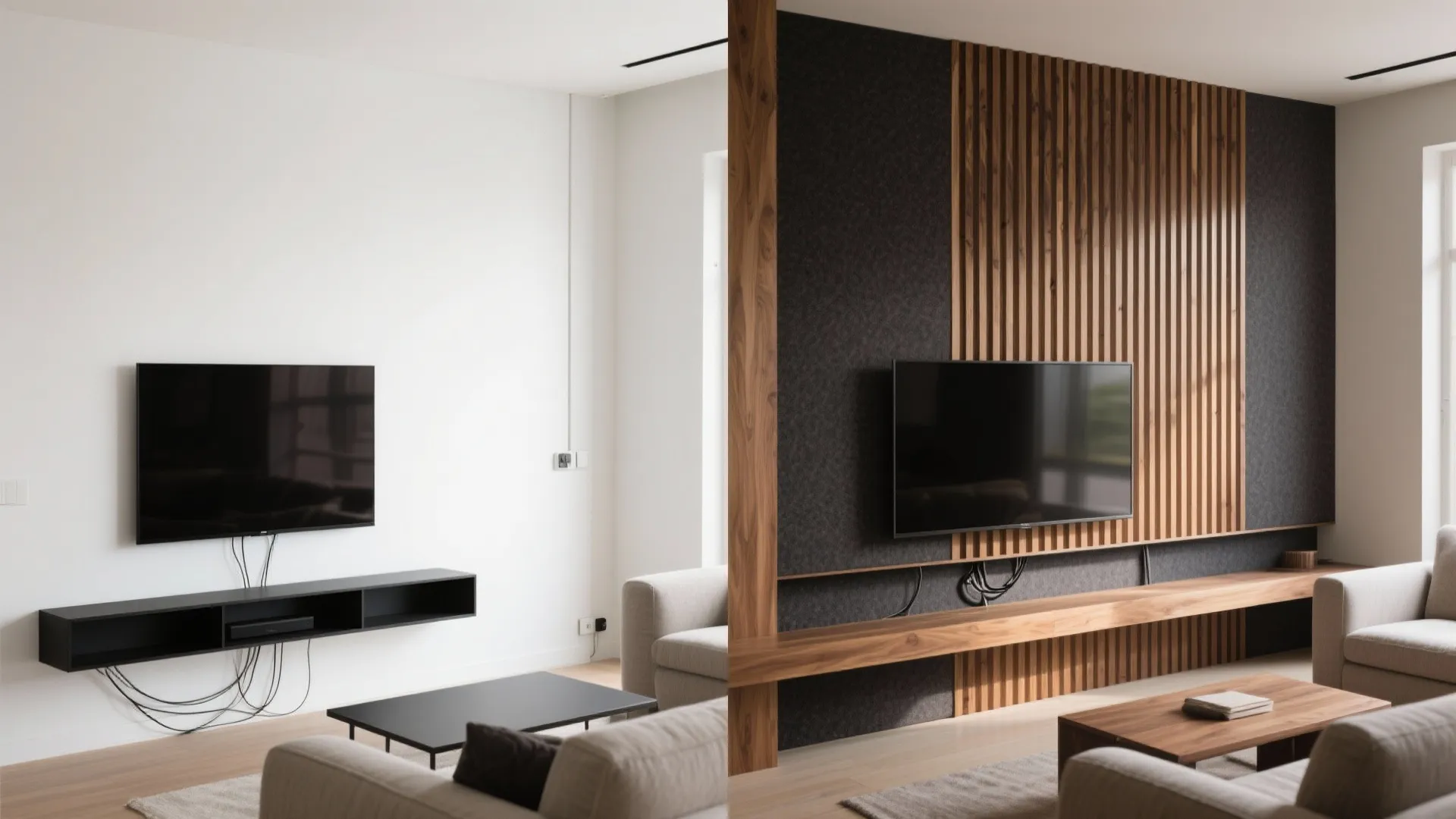 Textured Accent Wall: Slats, Limewash, or Acoustic Panels