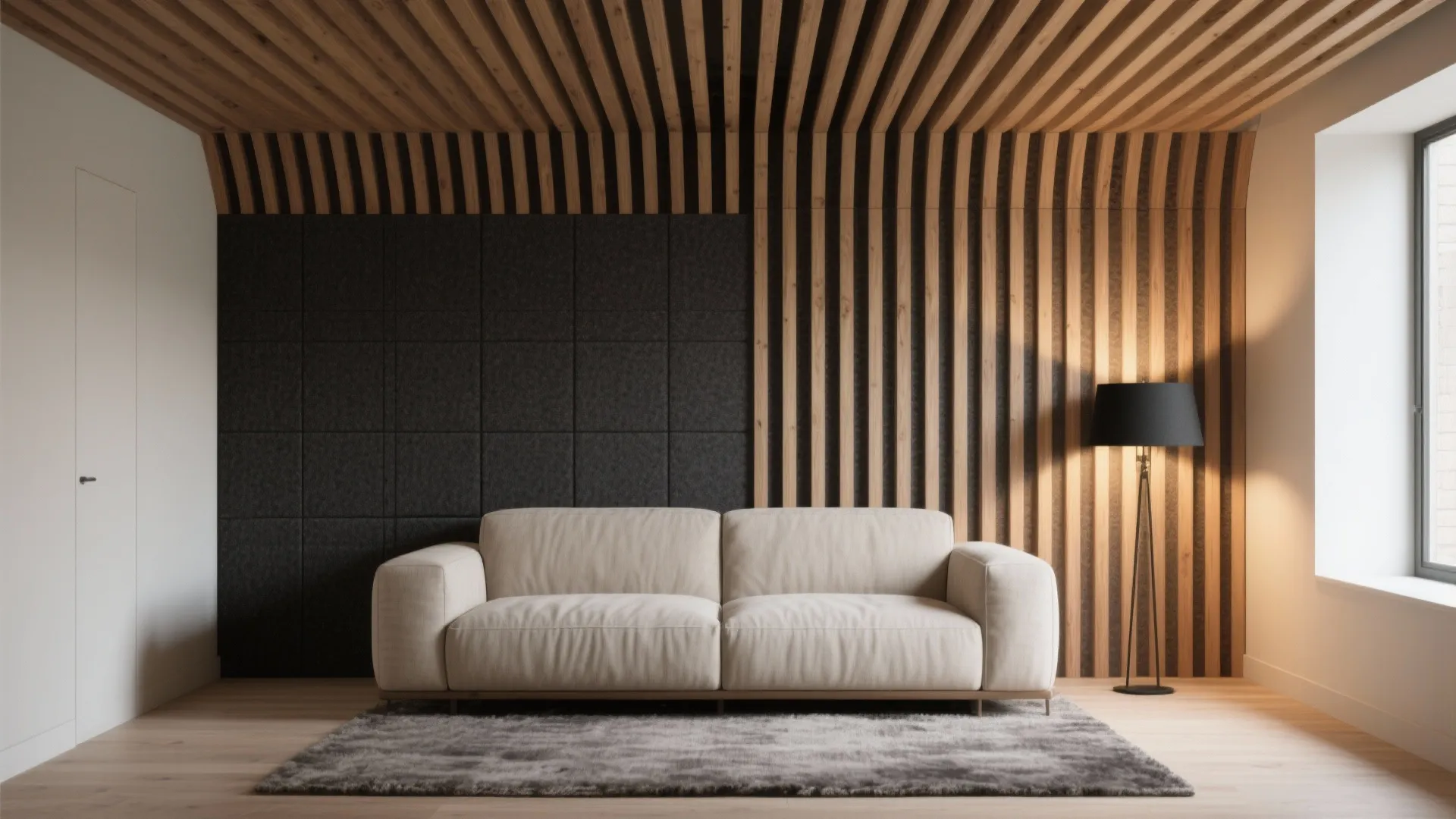 Wood Slat Features for Texture and Acoustics