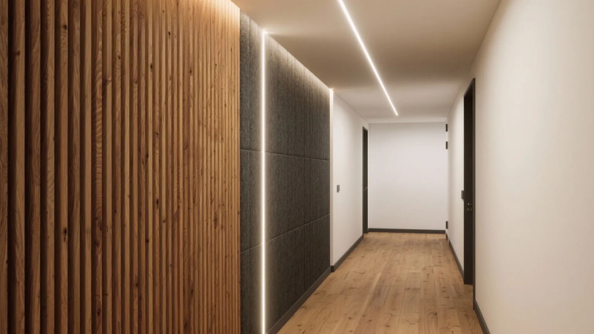 Textured Slat Wall for Warmth and Acoustics