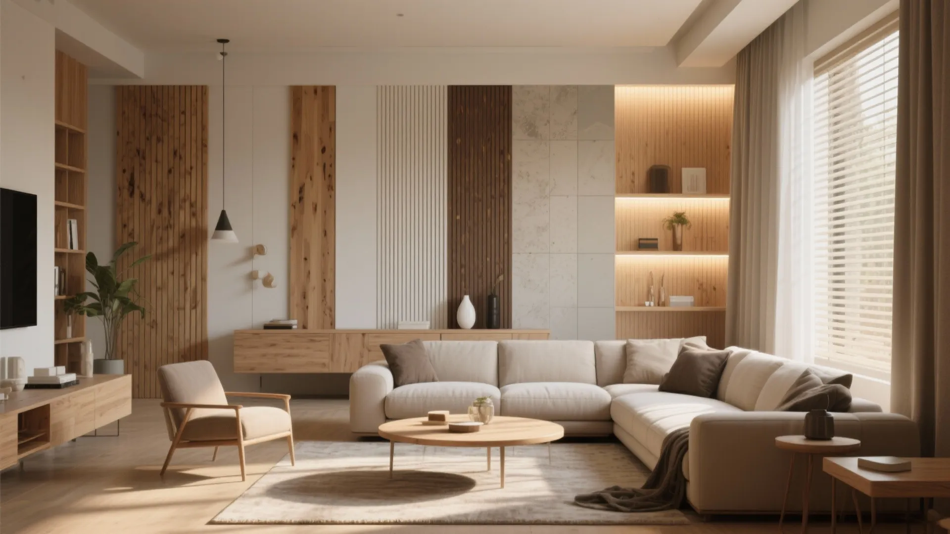 10 Slat Wall Ideas for a Stylish Living Room: Transform Your Living Space with These Creative Slat Wall Designs