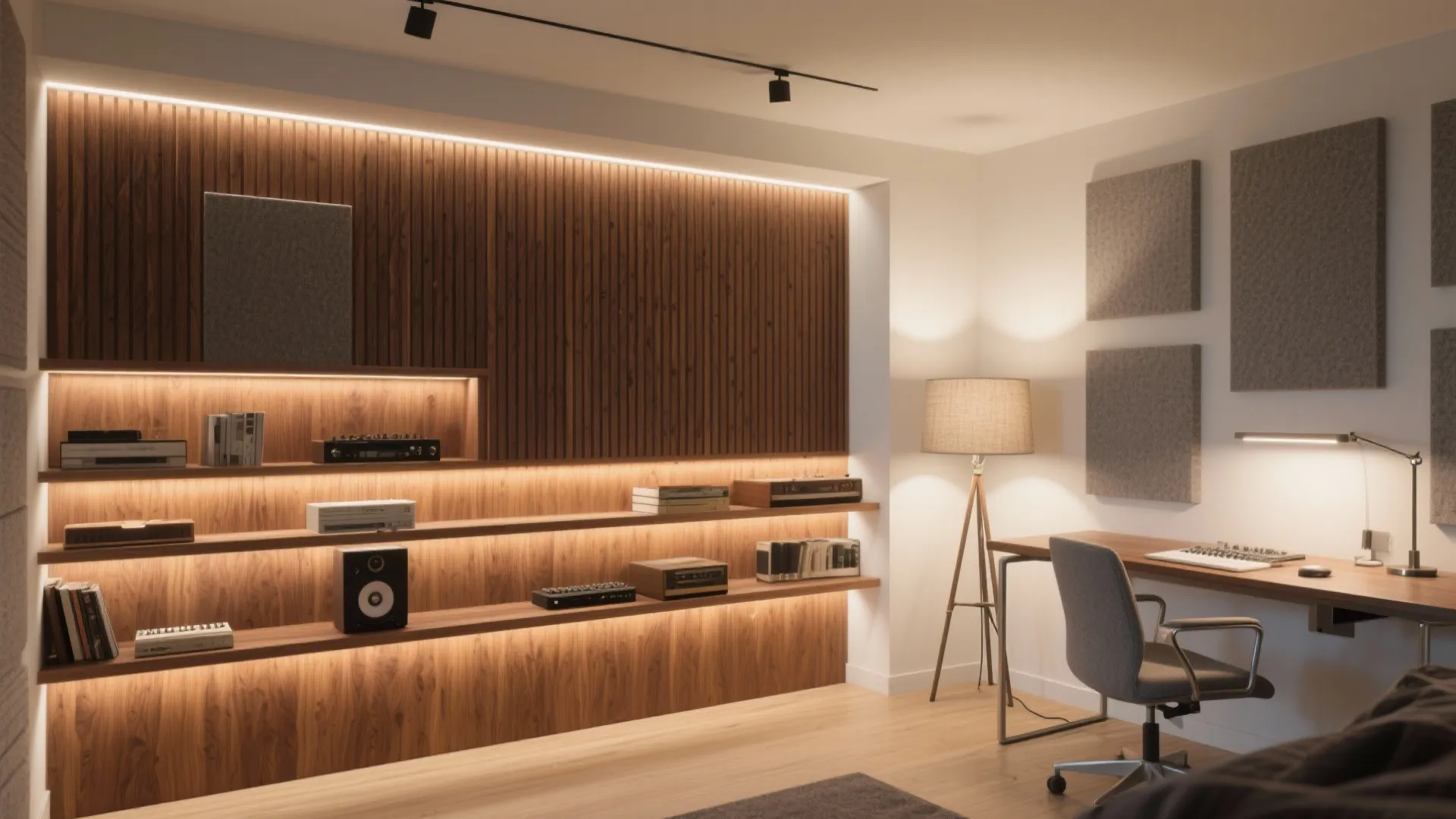 [Section: Inspiration 4] Warm Wood, Slat Walls, And Layered Light