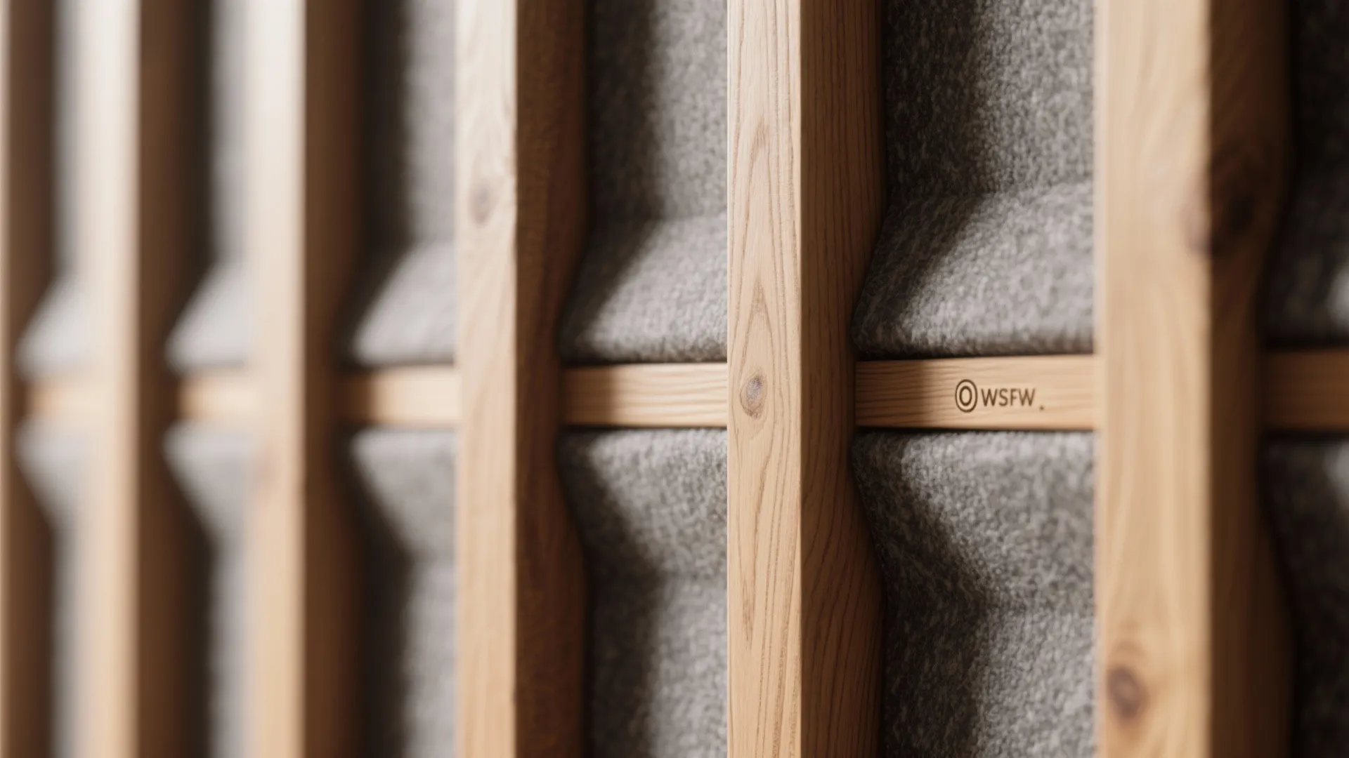 2) Slat Wood Panels with Acoustic Bonus