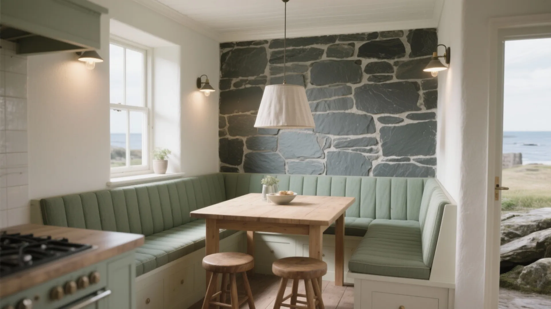 Local Stone Feature Wall (Slate or Granite)