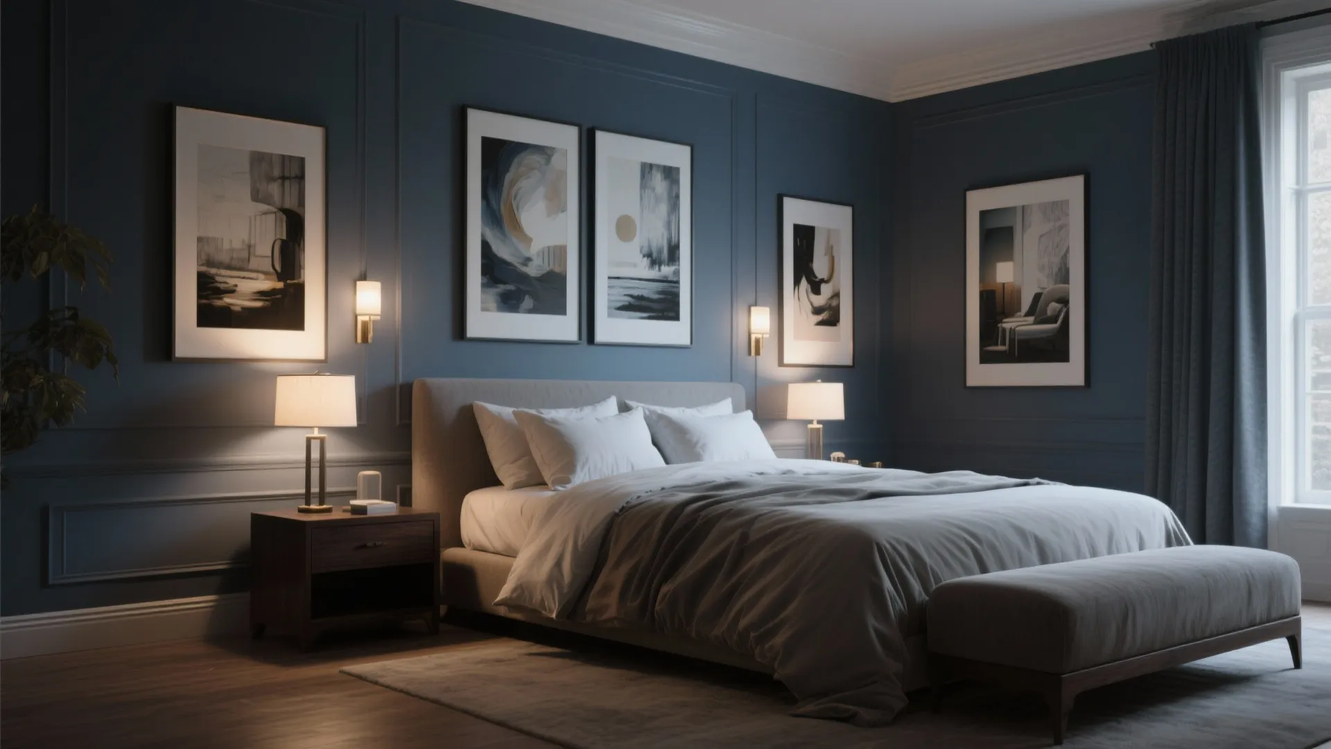 4. Moody Slate Blue for Sophistication