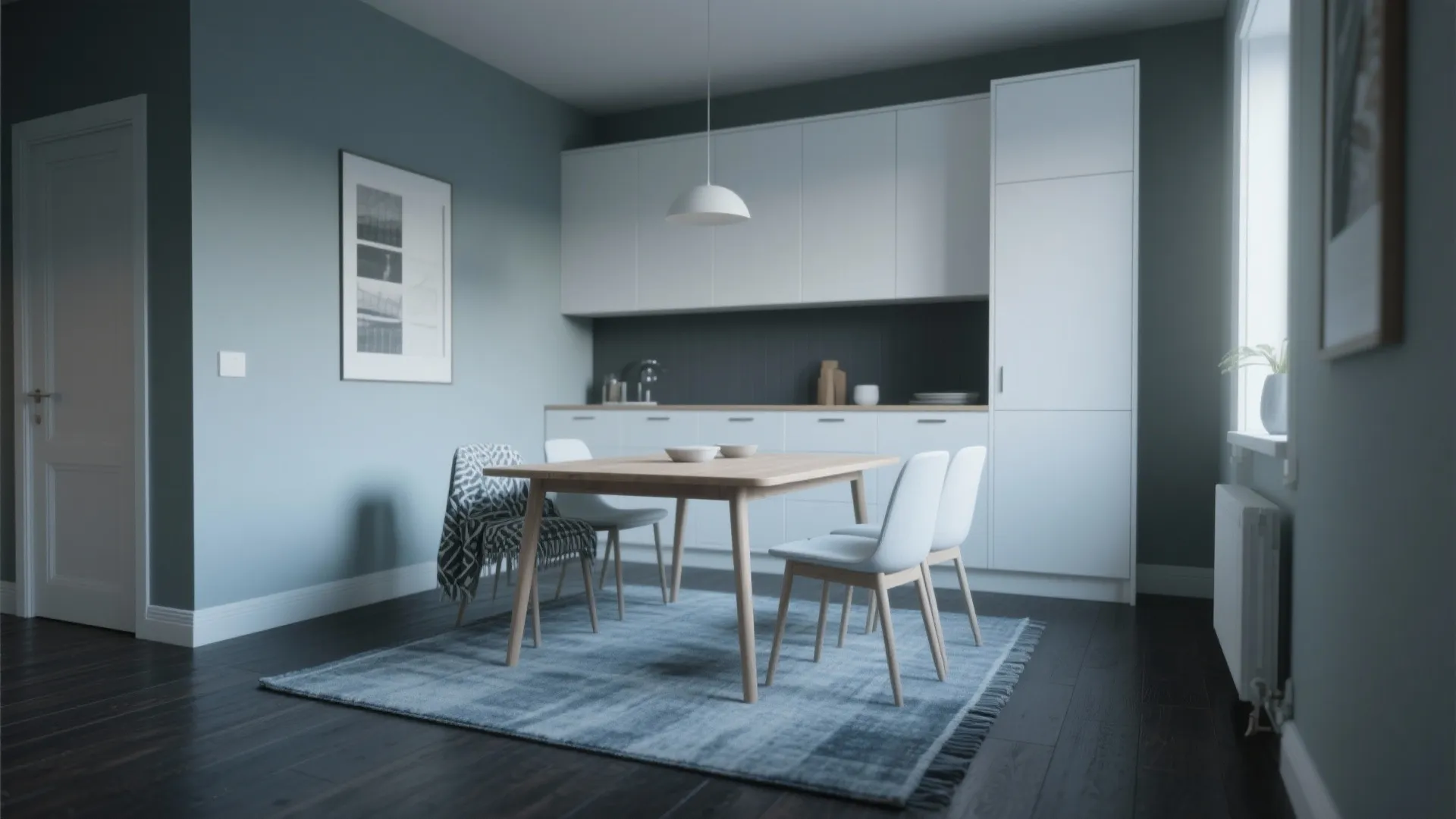 2. Muted Slate Blue for a Calm Look