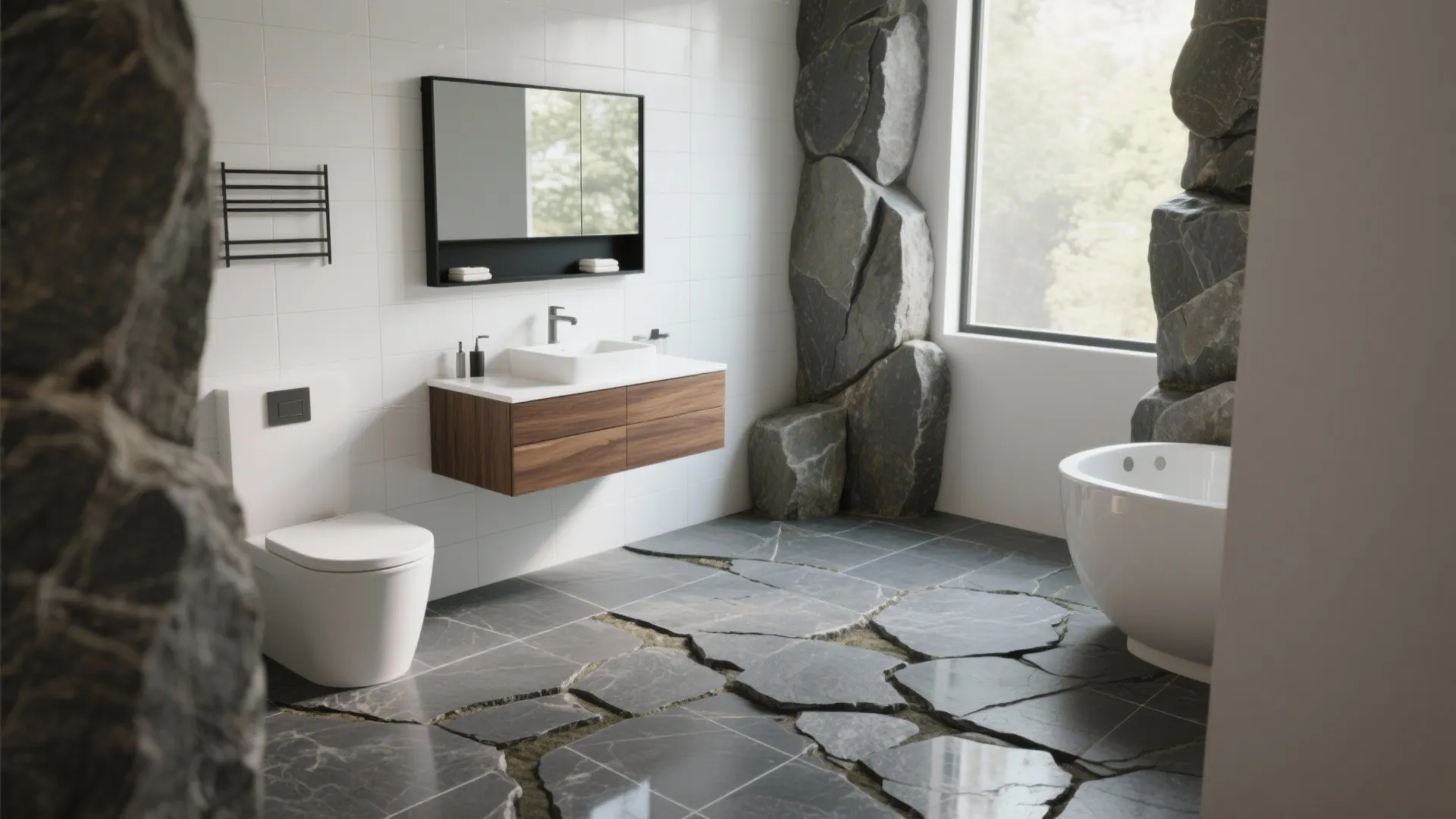 Slate-Look Porcelain: Stone Character, Low Maintenance