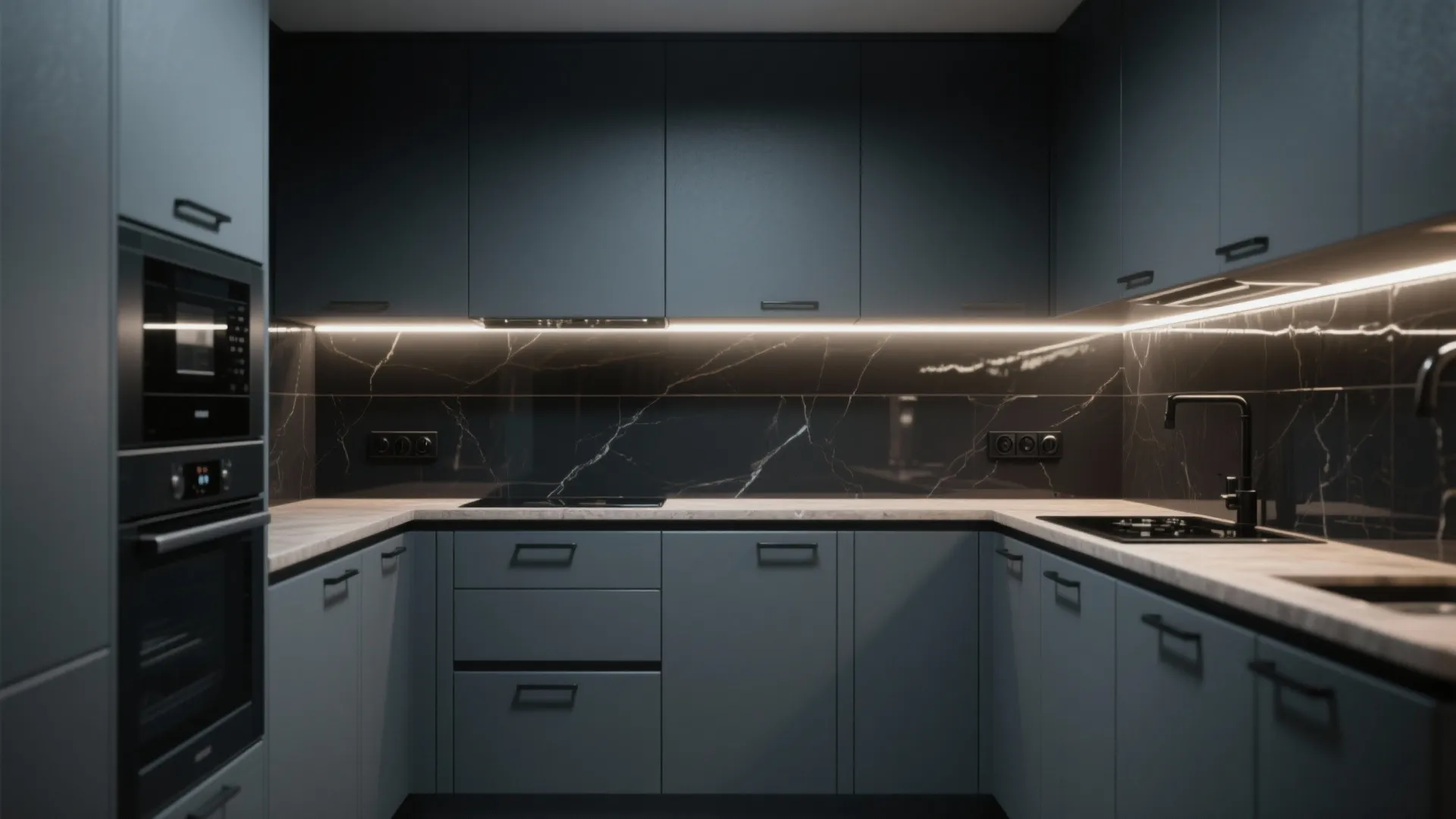 2. Moody Slate & Matte Black