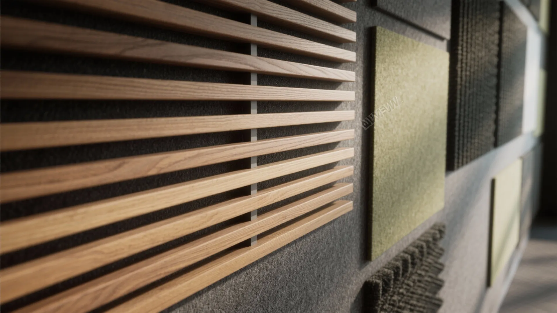 Idea 3: Acoustic-First Wall Art—Slats, Felt Panels, and Soft Curves