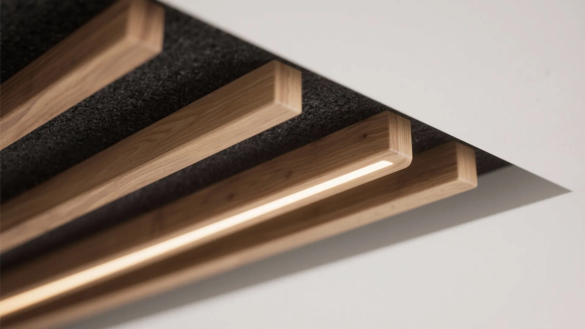 Warm Mix: Wood Slats and Gypsum