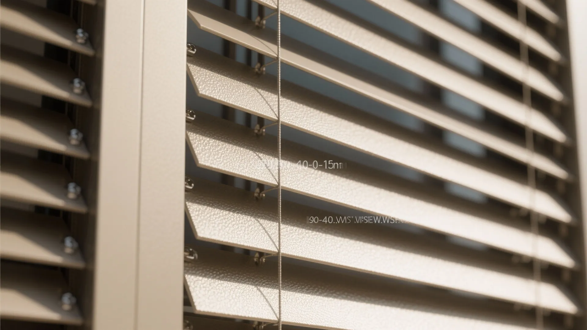 Vertical Slatted Aluminum Grille for Light and Privacy