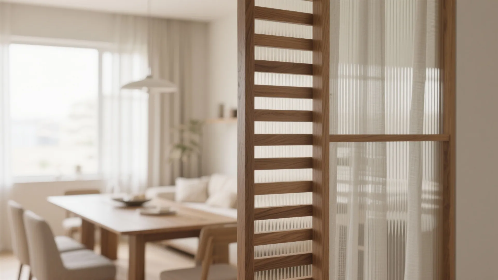 Light-first zoning for living–dining continuity