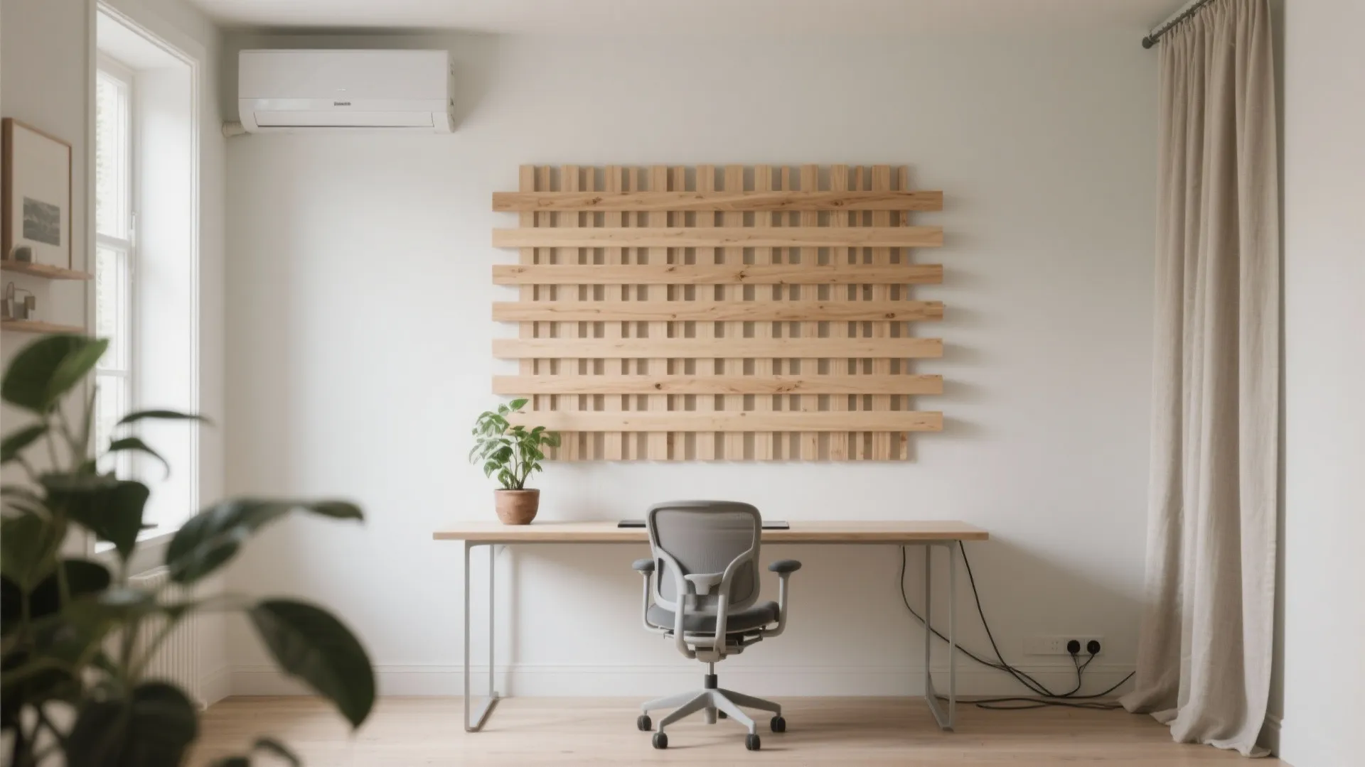 Slatted Feature Wall That Softens the Look