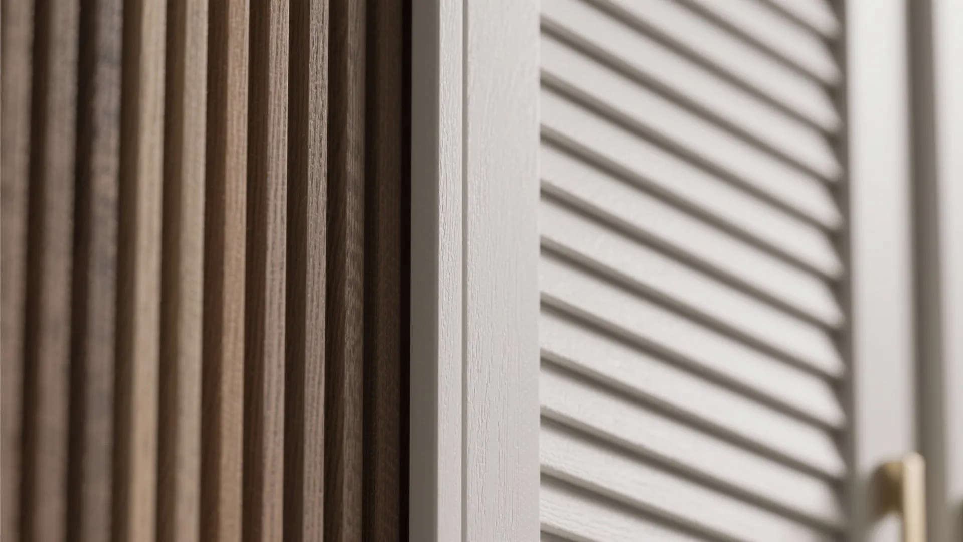 5. Slatted, Vertical Grooves, and Modern Flat-Panel — Texture Over Clutter