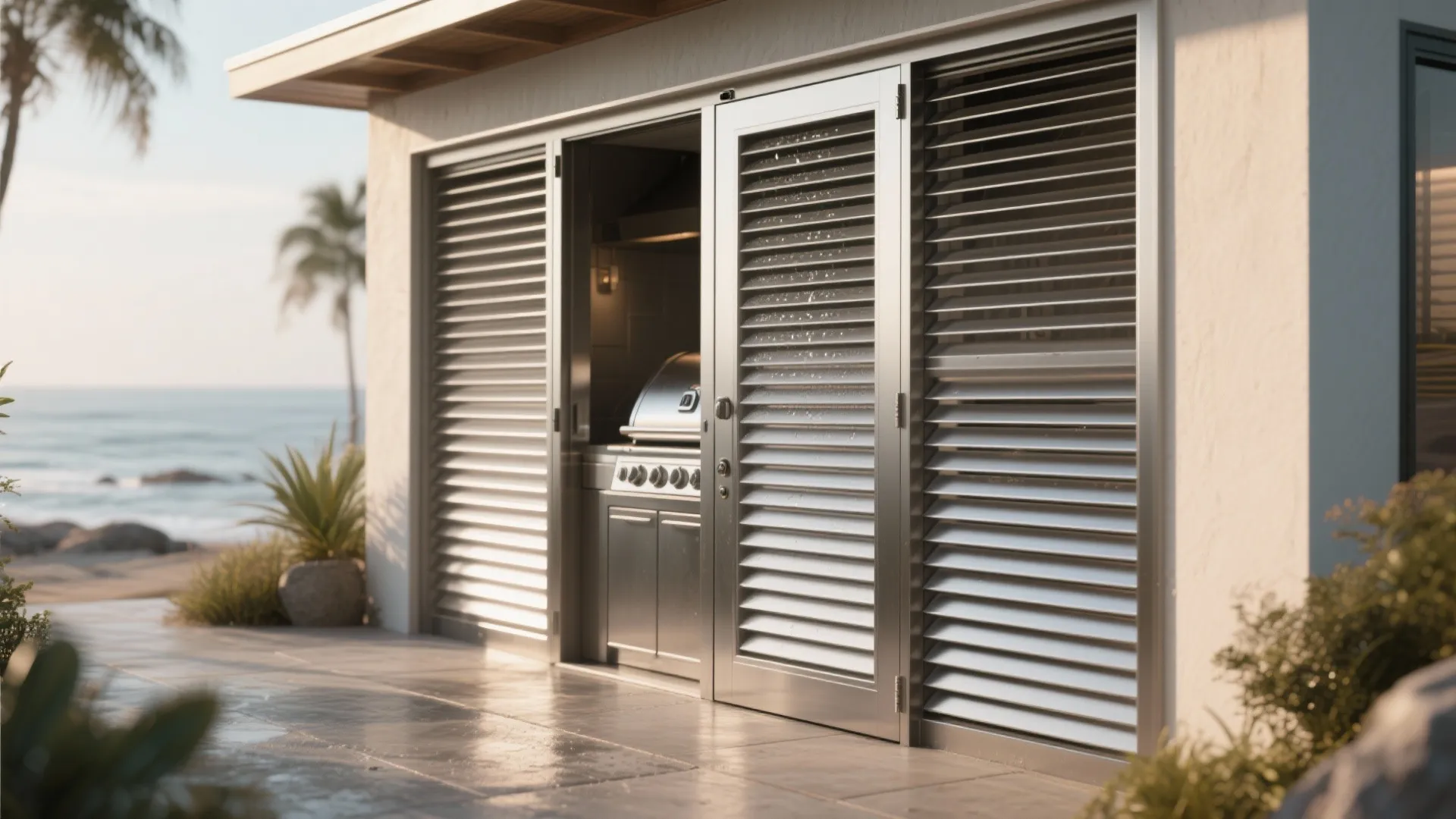 2. Slatted Ventilated Stainless Doors