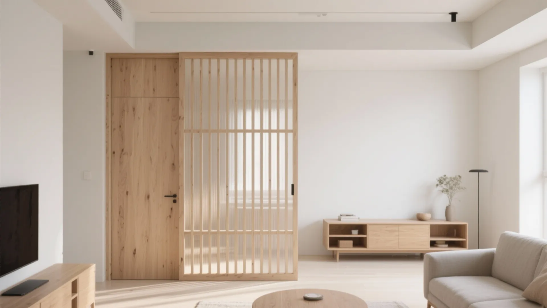 Minimalist Slatted Wood Gate