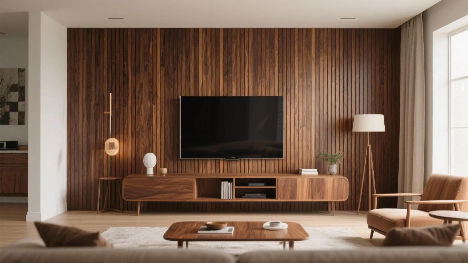 8. Slatted Wood Wall