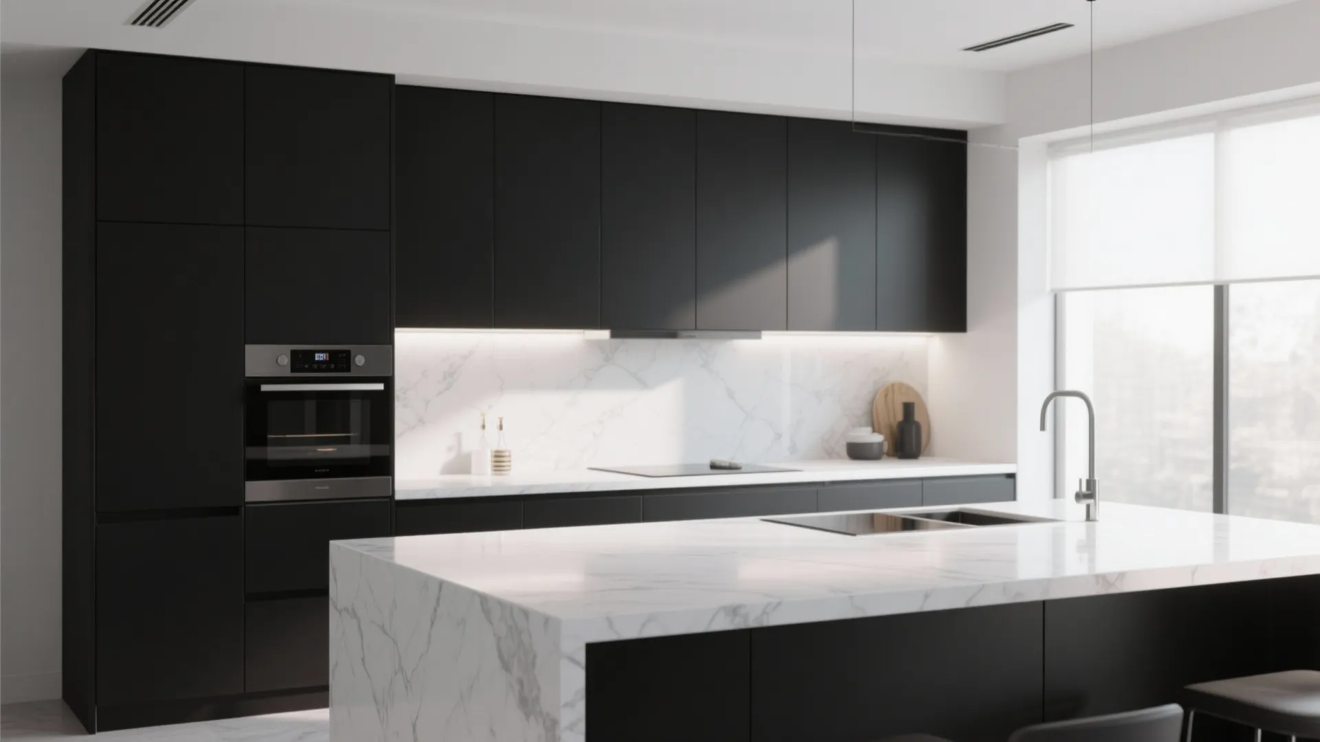 1. Sleek Quartz Surfaces