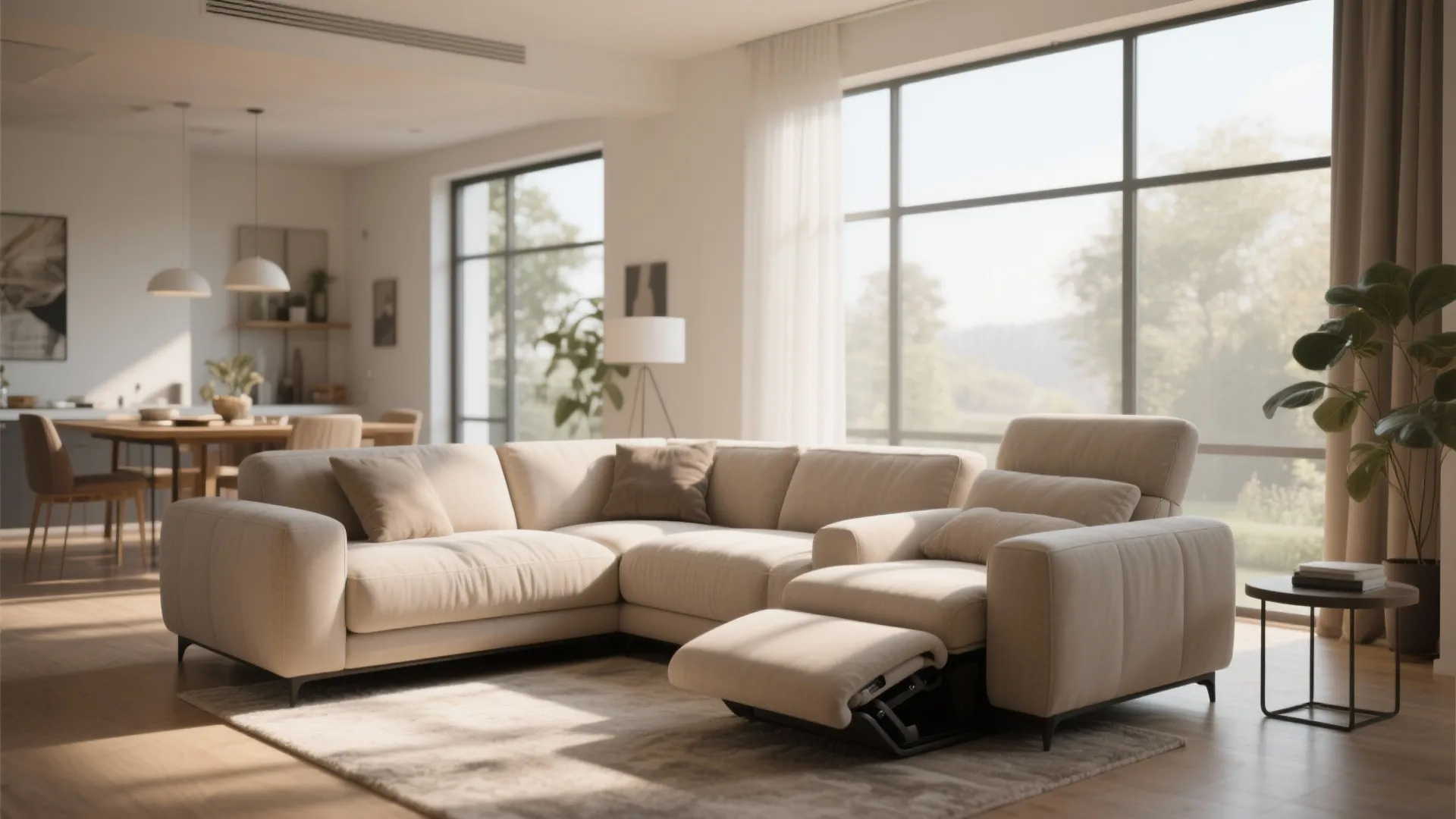 Sleek Sectional Layout