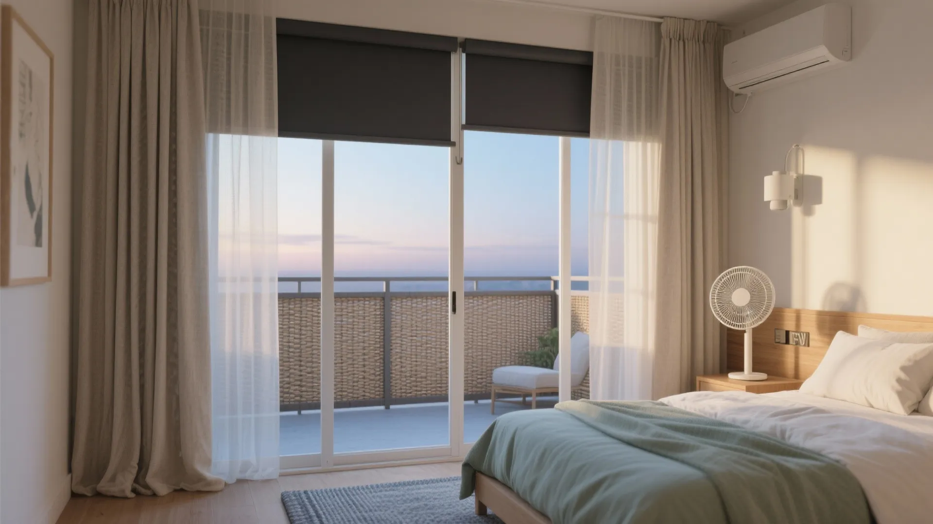 Sleep‑friendly light, ventilation, and acoustic comfort