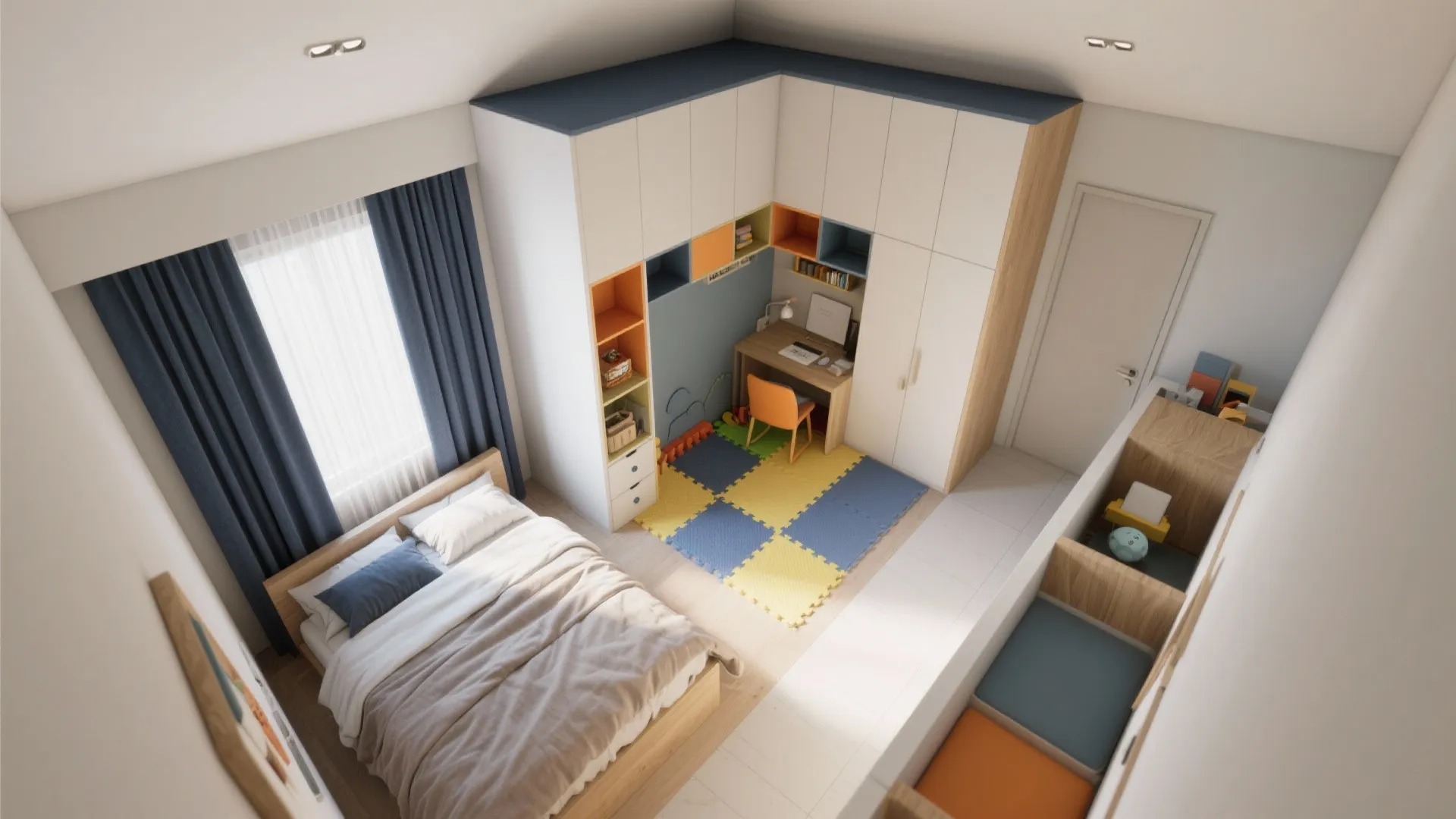 5. Sleep-first Athletic Retreat with Flexible Play Zone