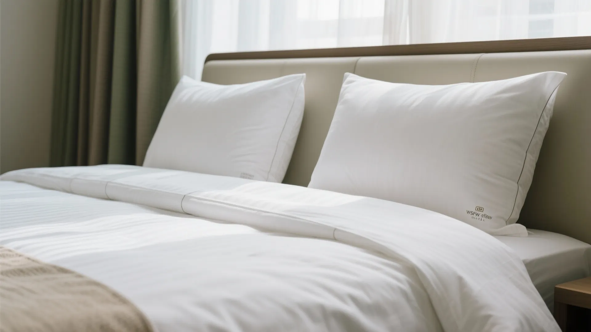 Compact hotel-level sleep setup