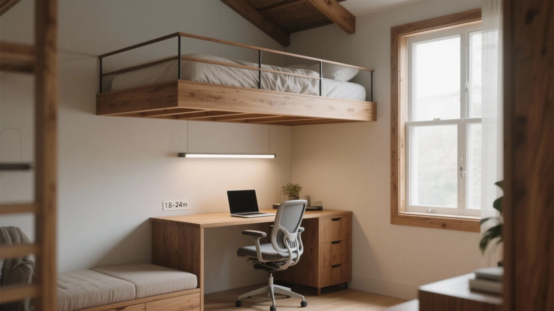 1. The Classic Sleep-and-Work Loft