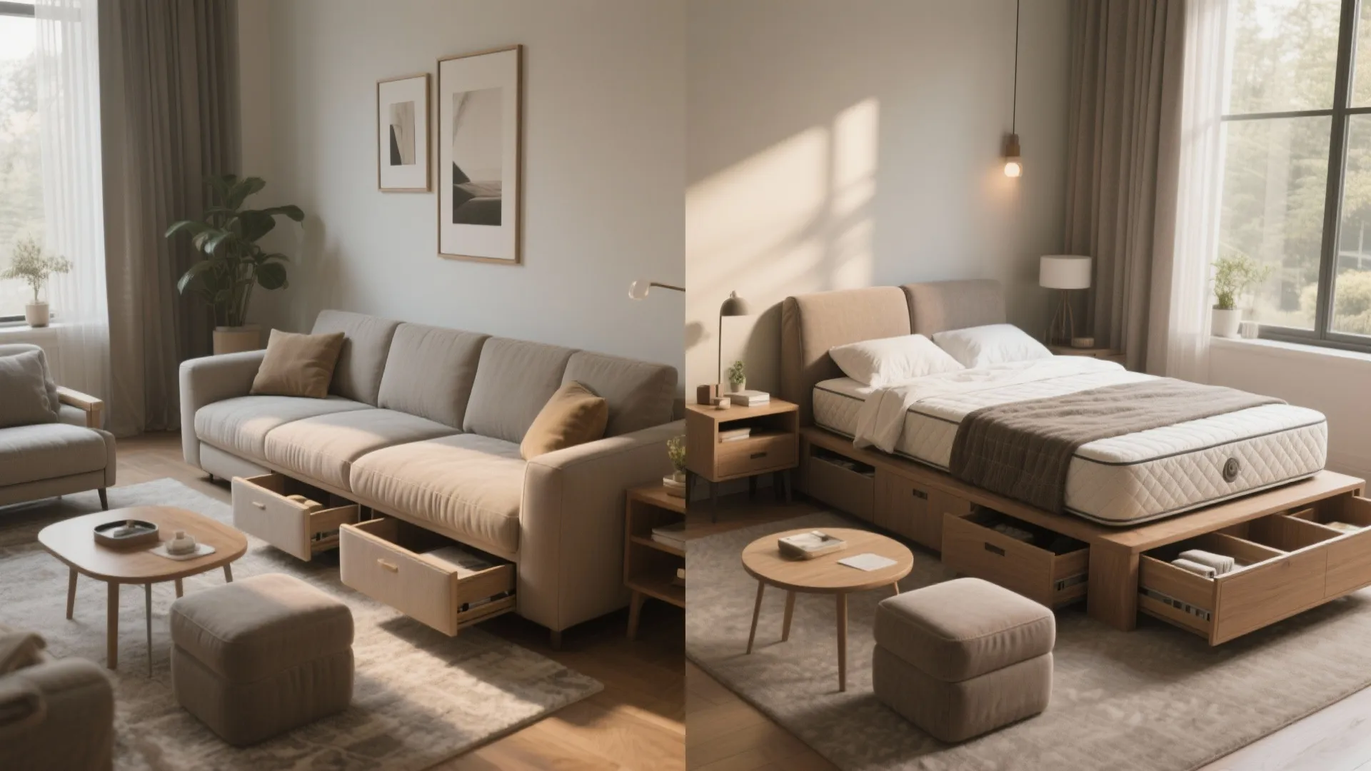 4. Choose multifunctional furniture (with honest trade-offs)