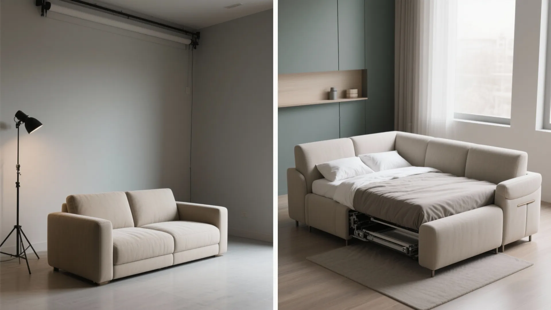 2. Storage and sleeper loveseats — double duty wins