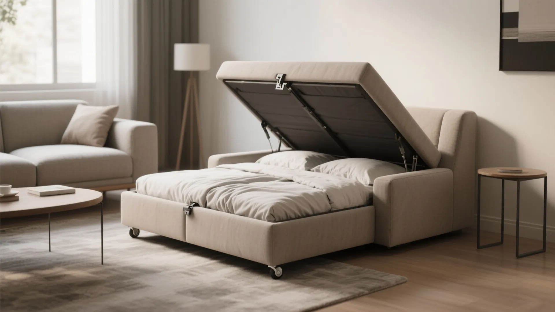 2. Multi-functional Seating: Storage Benches and Sleeper Ottomans