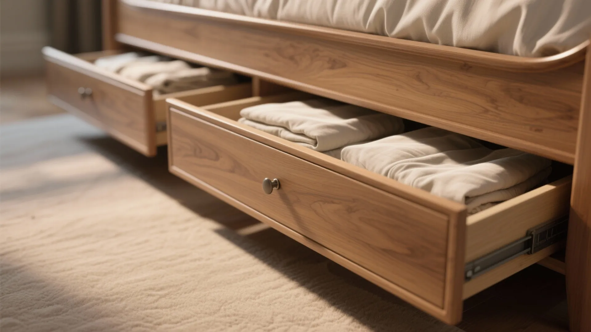 1. Compact sleigh with built-in storage