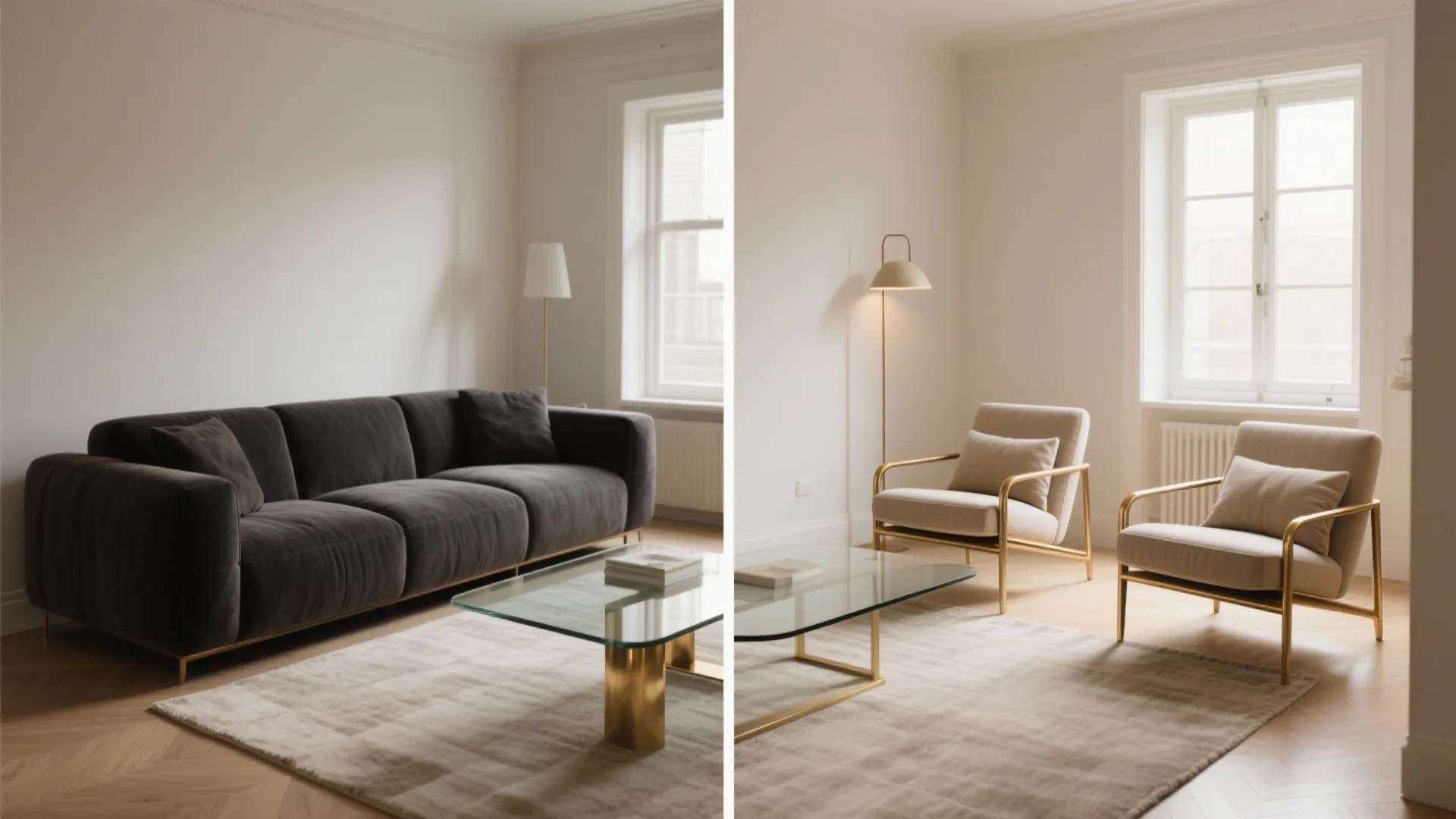 Slender-Leg Lounge Chairs to Maximize Visual Space