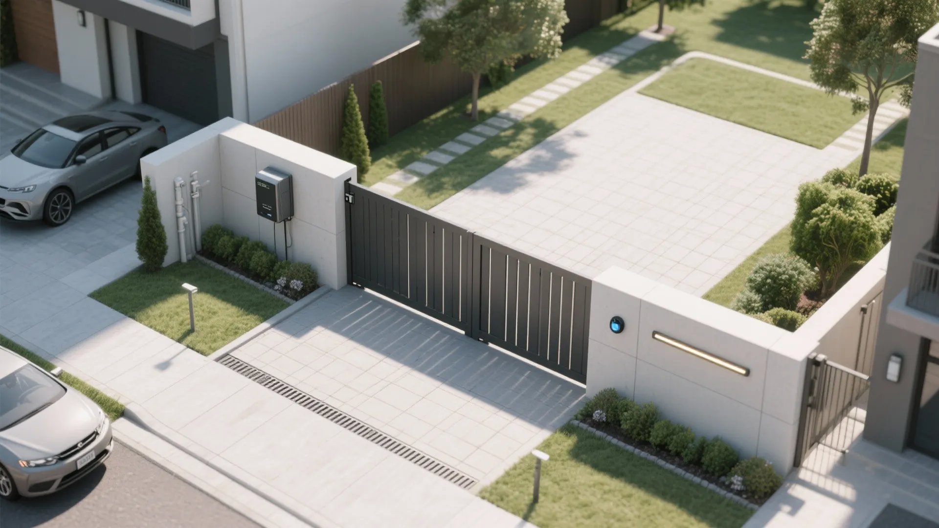 Sliding Main Gate for Narrow Driveways