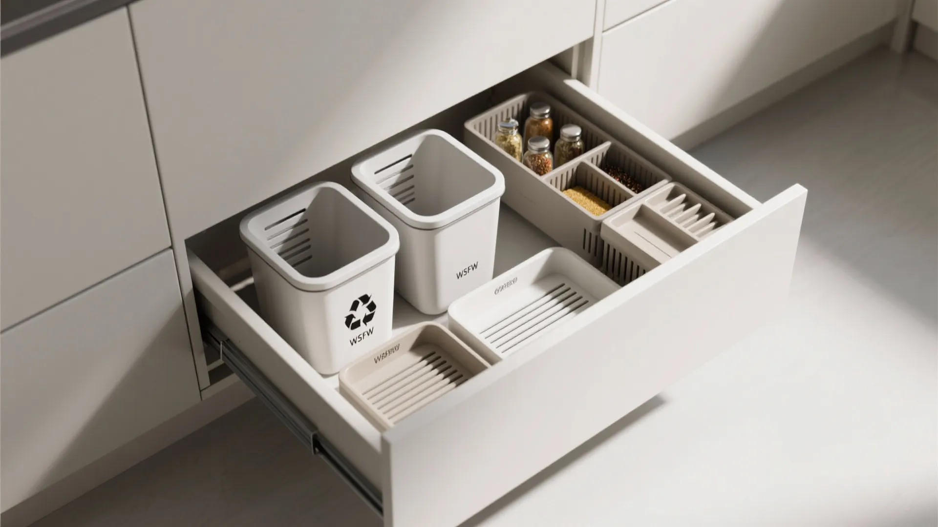 4. Slide-Out Inserts and Recycling Centers