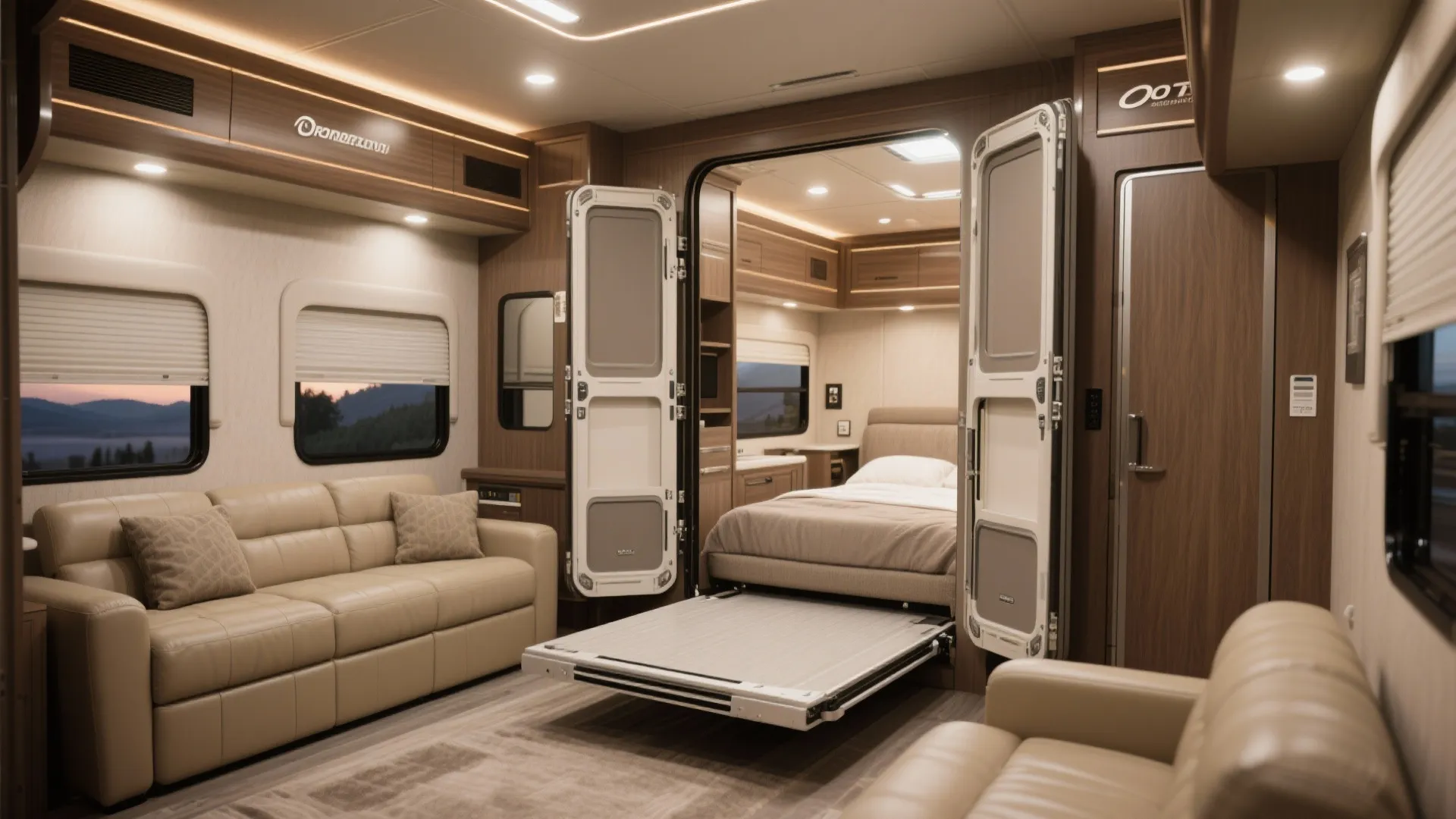 4. Slide-out driven living and sleeping zones