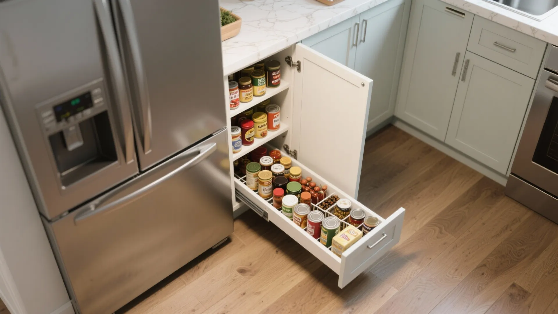 2. Slide-Out Pantry Magic