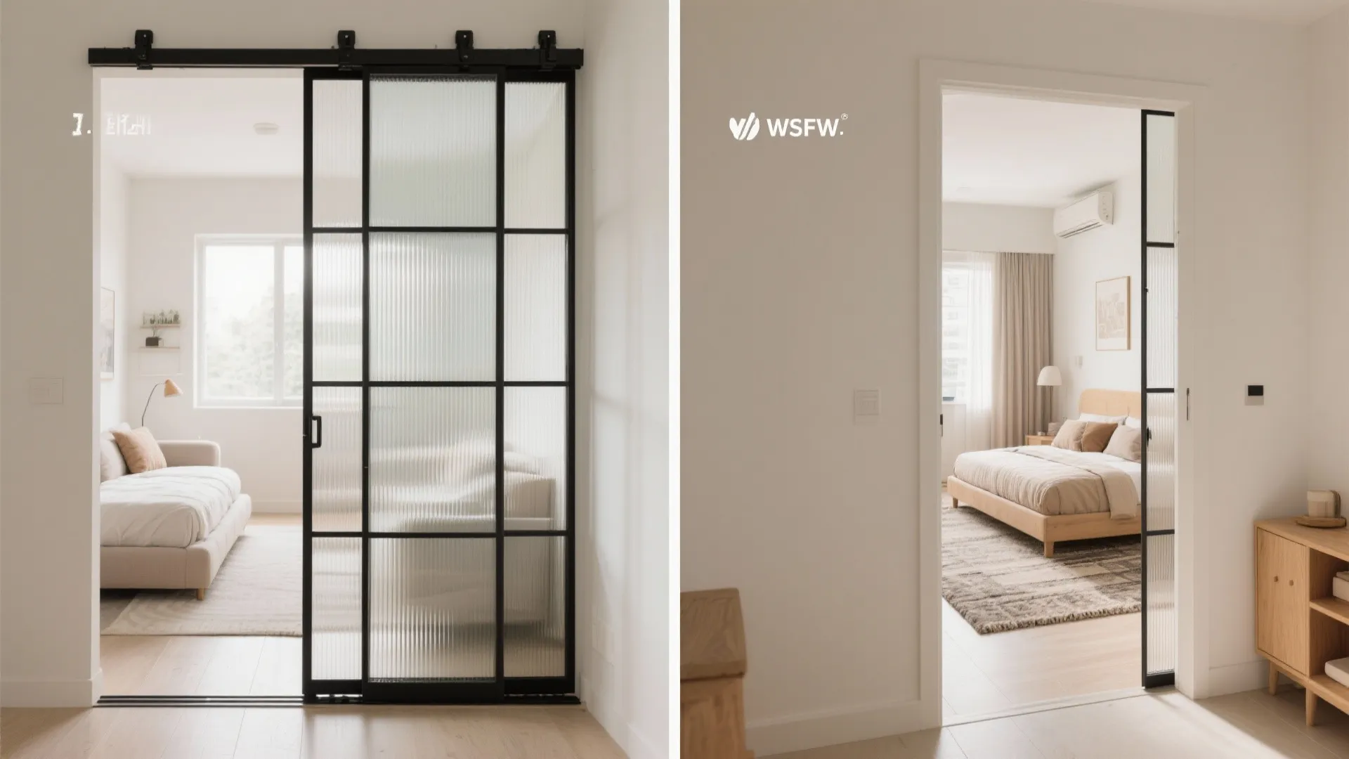 Sliding partitions and pocket doors to “borrow” space