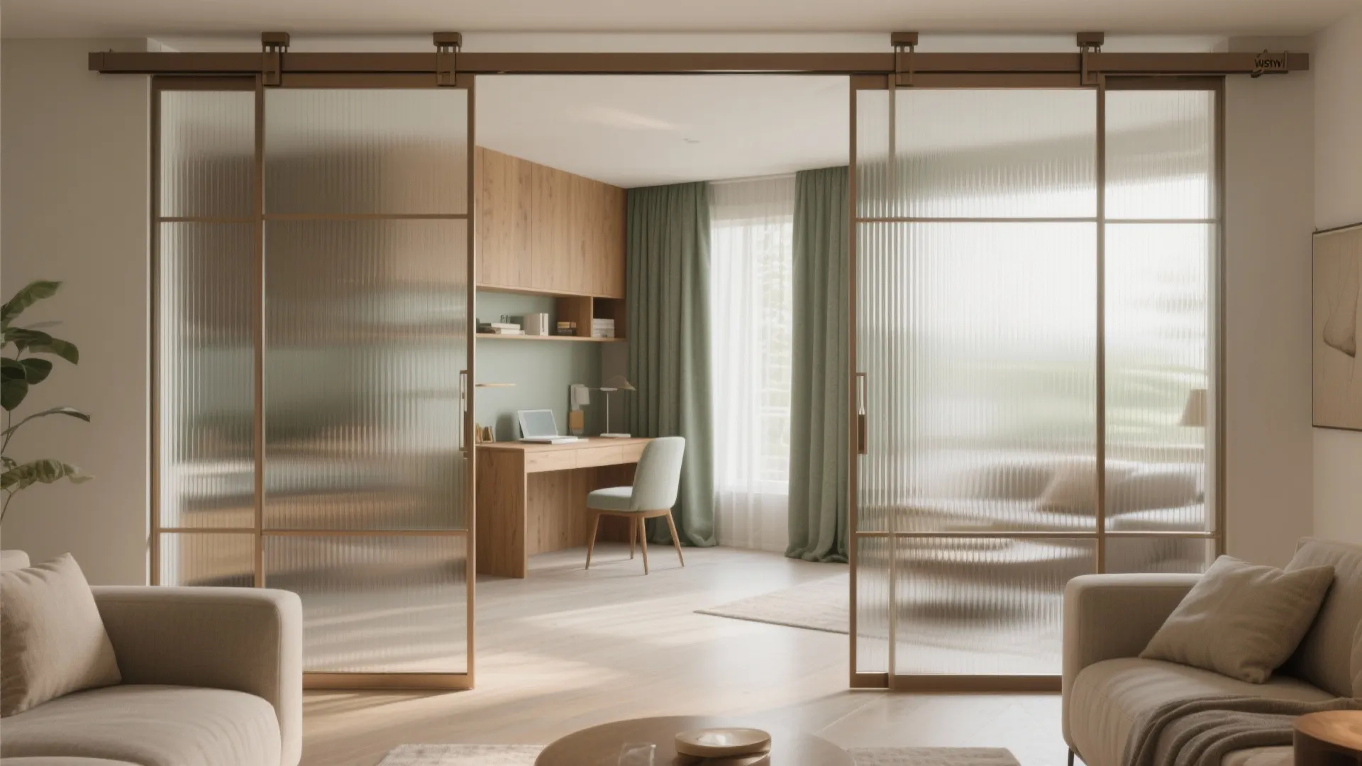 Sliding Partitions for a Flexible Family Room