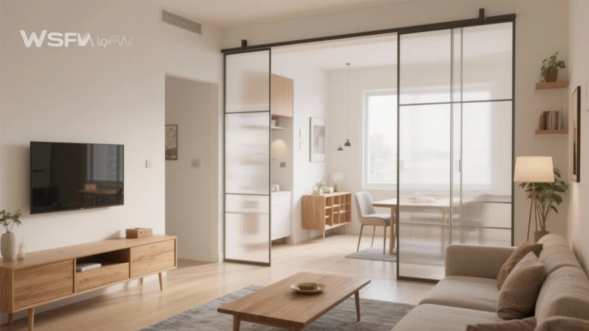 Sliding partitions for flexible living