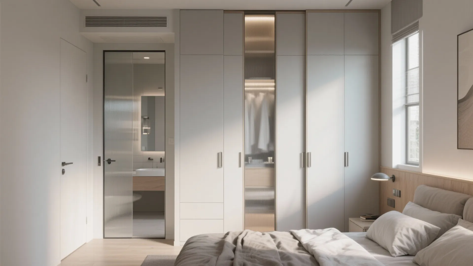4) Pocket Doors and Sliding Wardrobes to Save Swing Space