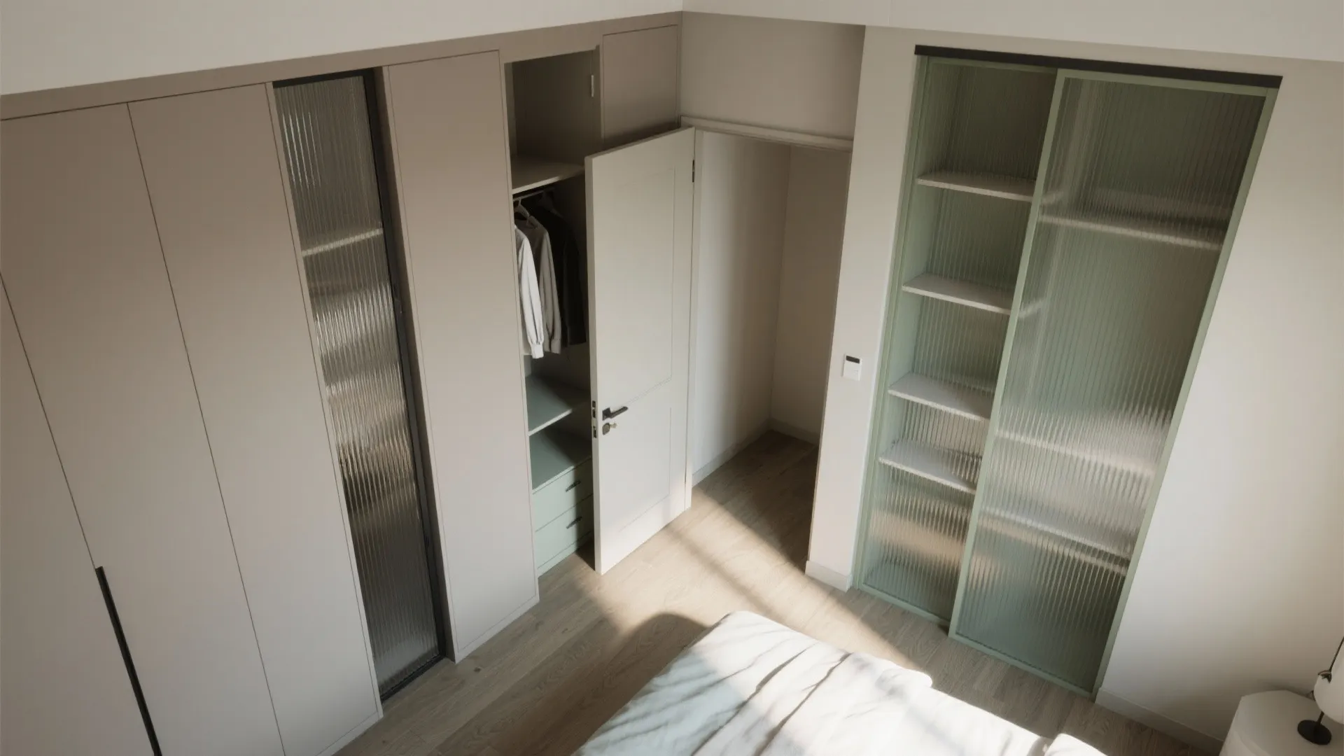 Idea 2: Trade swing for slide—doors, panels, and pocket storage